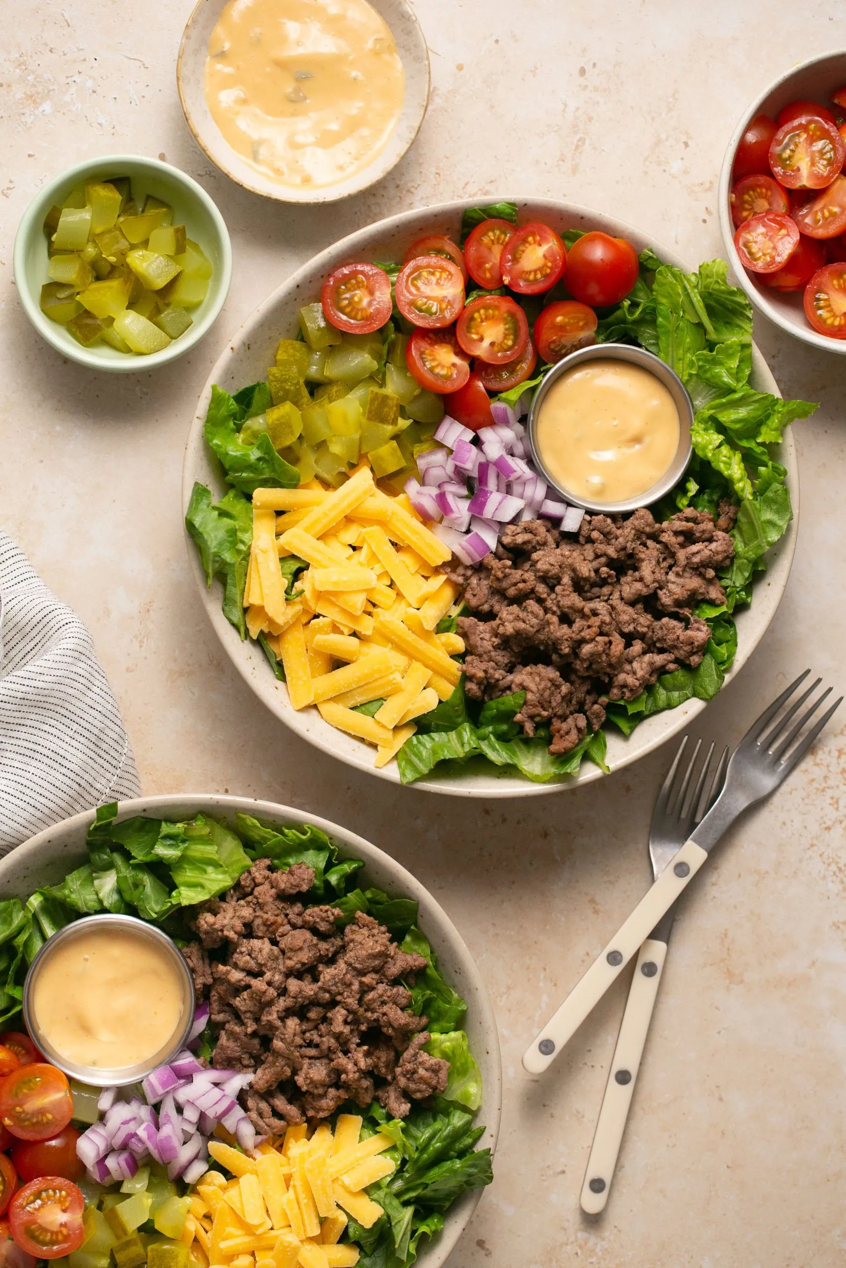 After Church Cheeseburger Salad