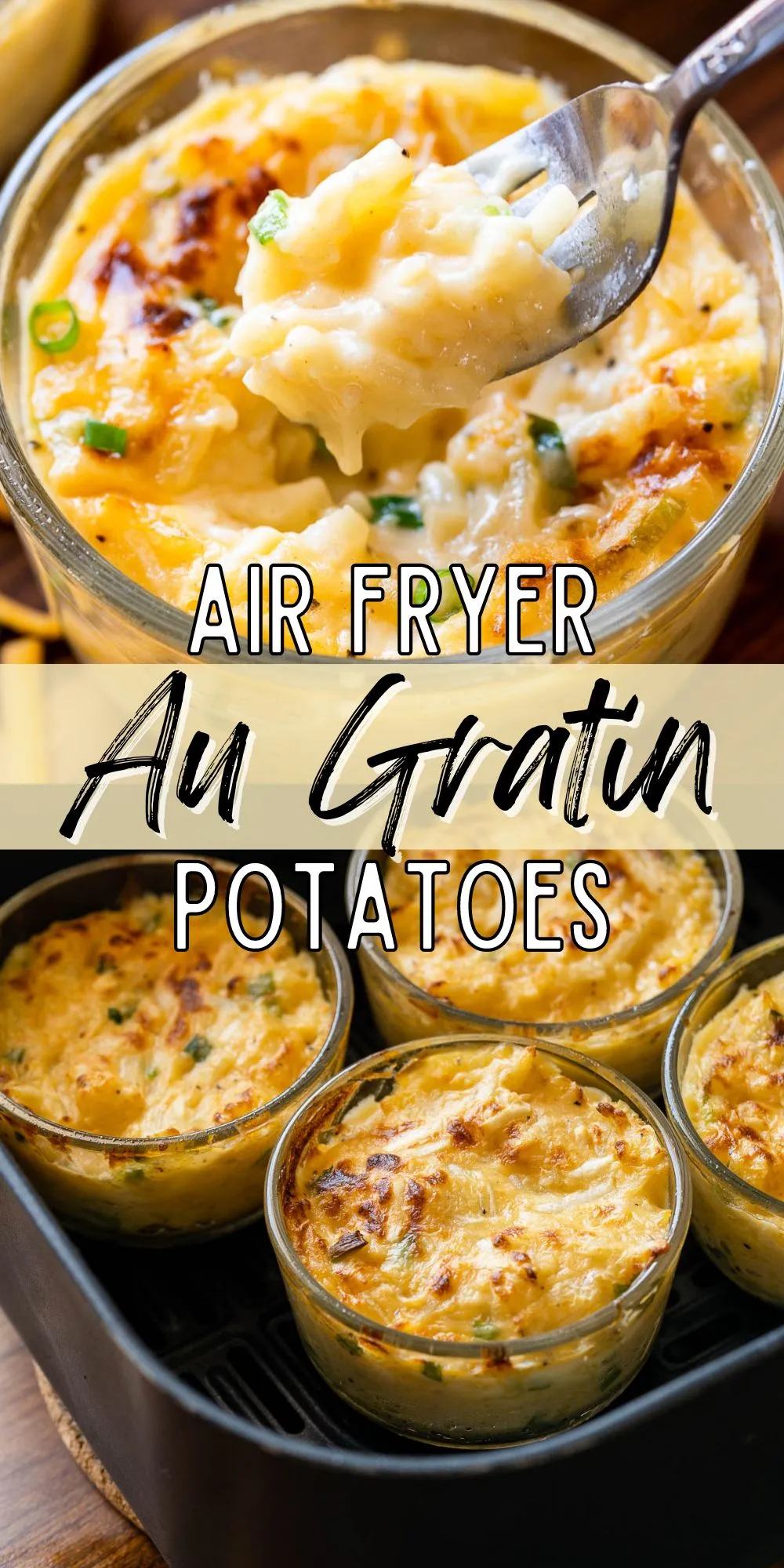 Air Fryer Au Gratin Potatoes