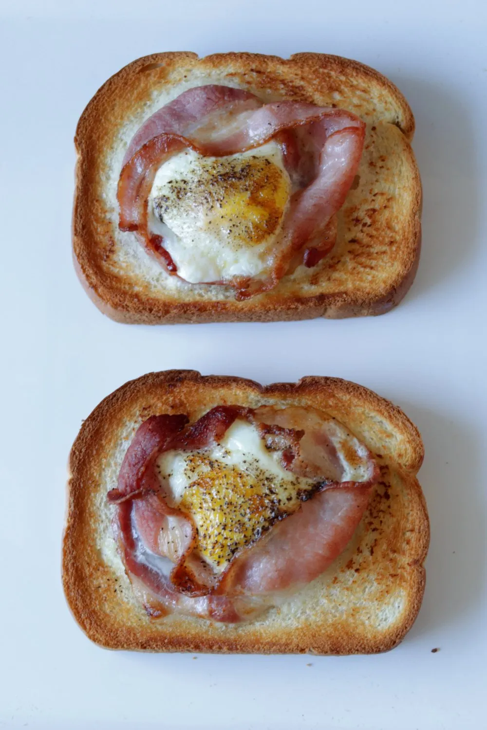Air Fryer Bacon and Egg Toasts