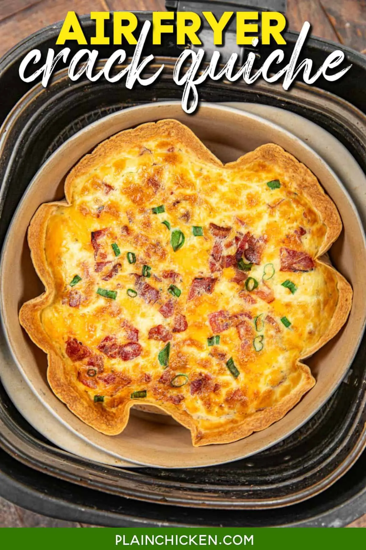 Air Fryer Crack Quiche