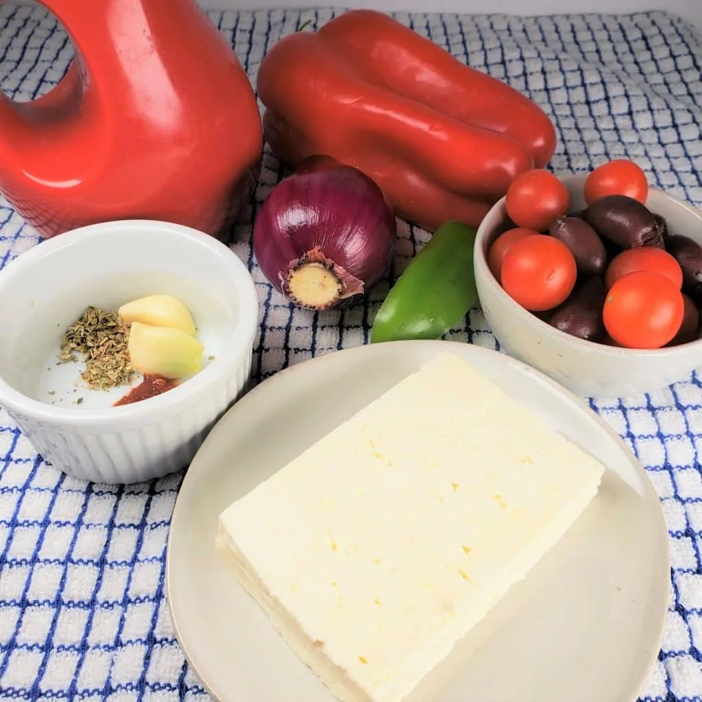 Air Fryer Feta Psiti