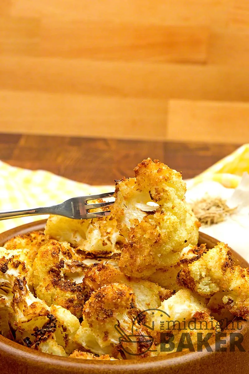 Air Fryer Garlic Parmesan Cauliflower