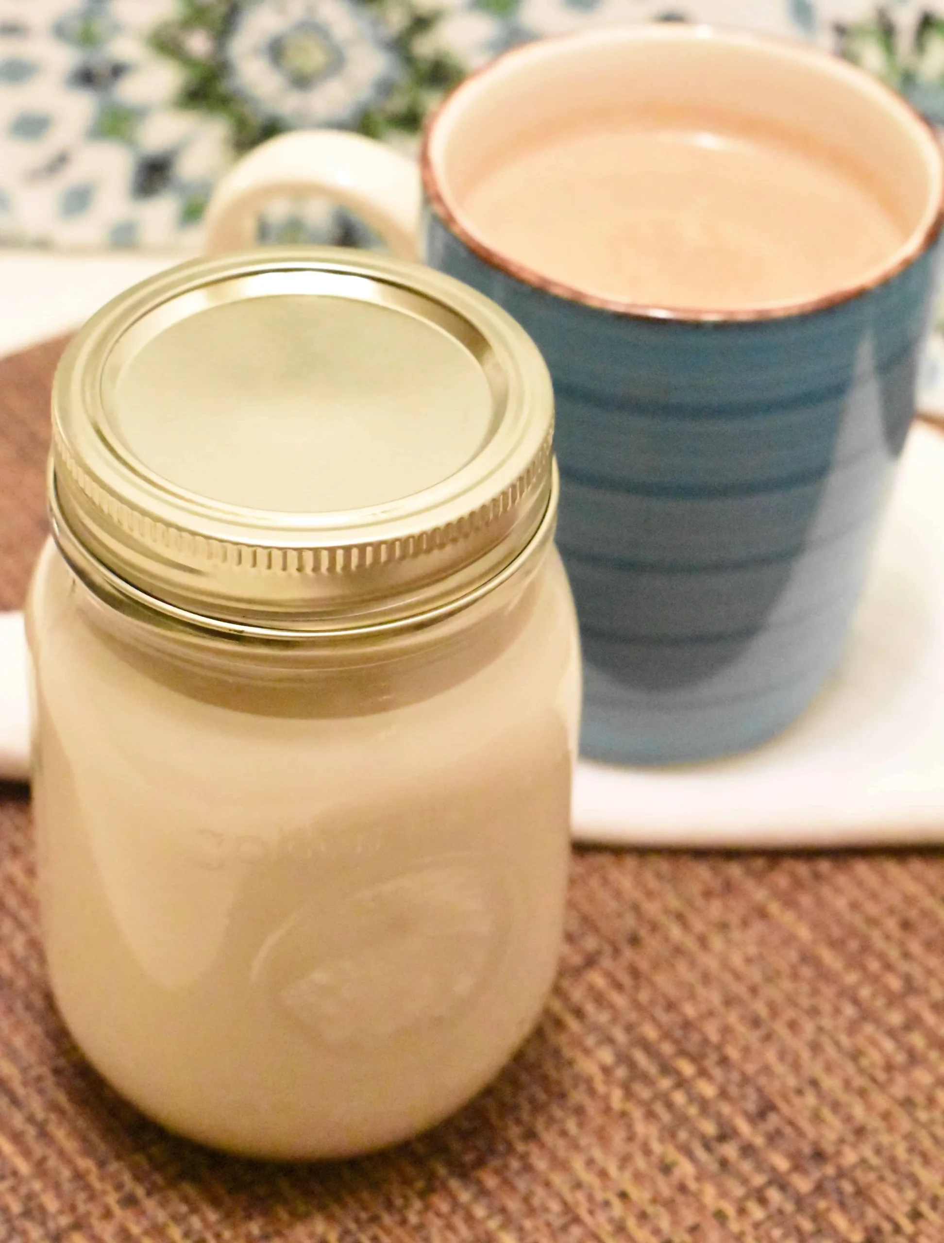 All Natural and Homemade Vanilla Coffee Creamer