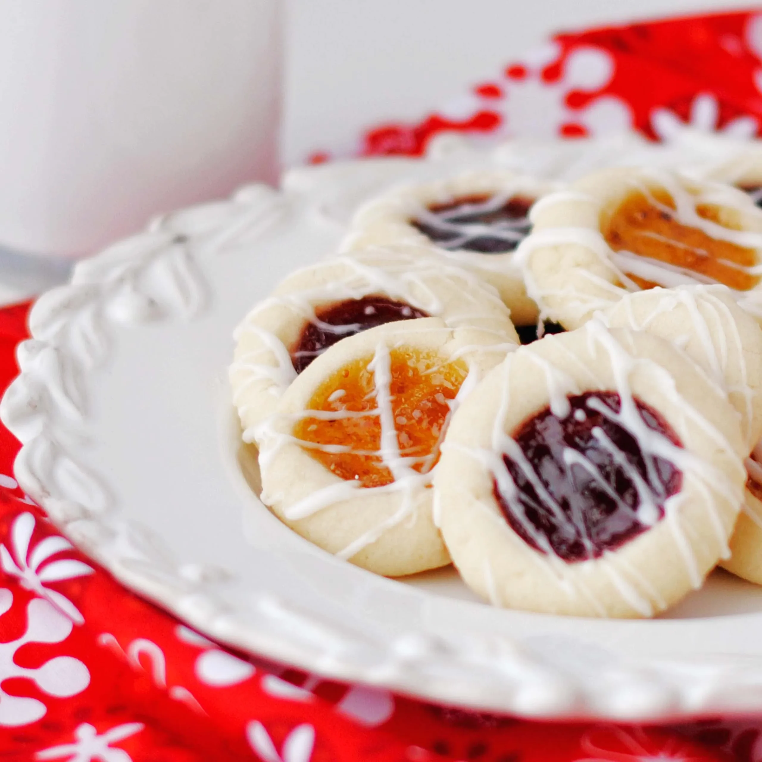 Almond Shortbread Thumbprint Cookies