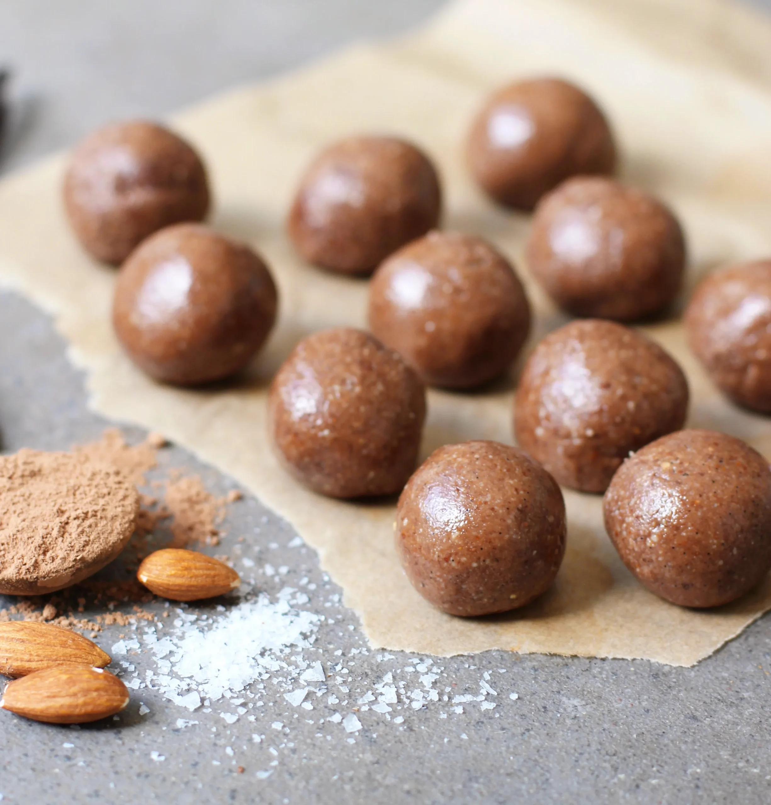 Almond Vanilla Bean Cocoa Balls
