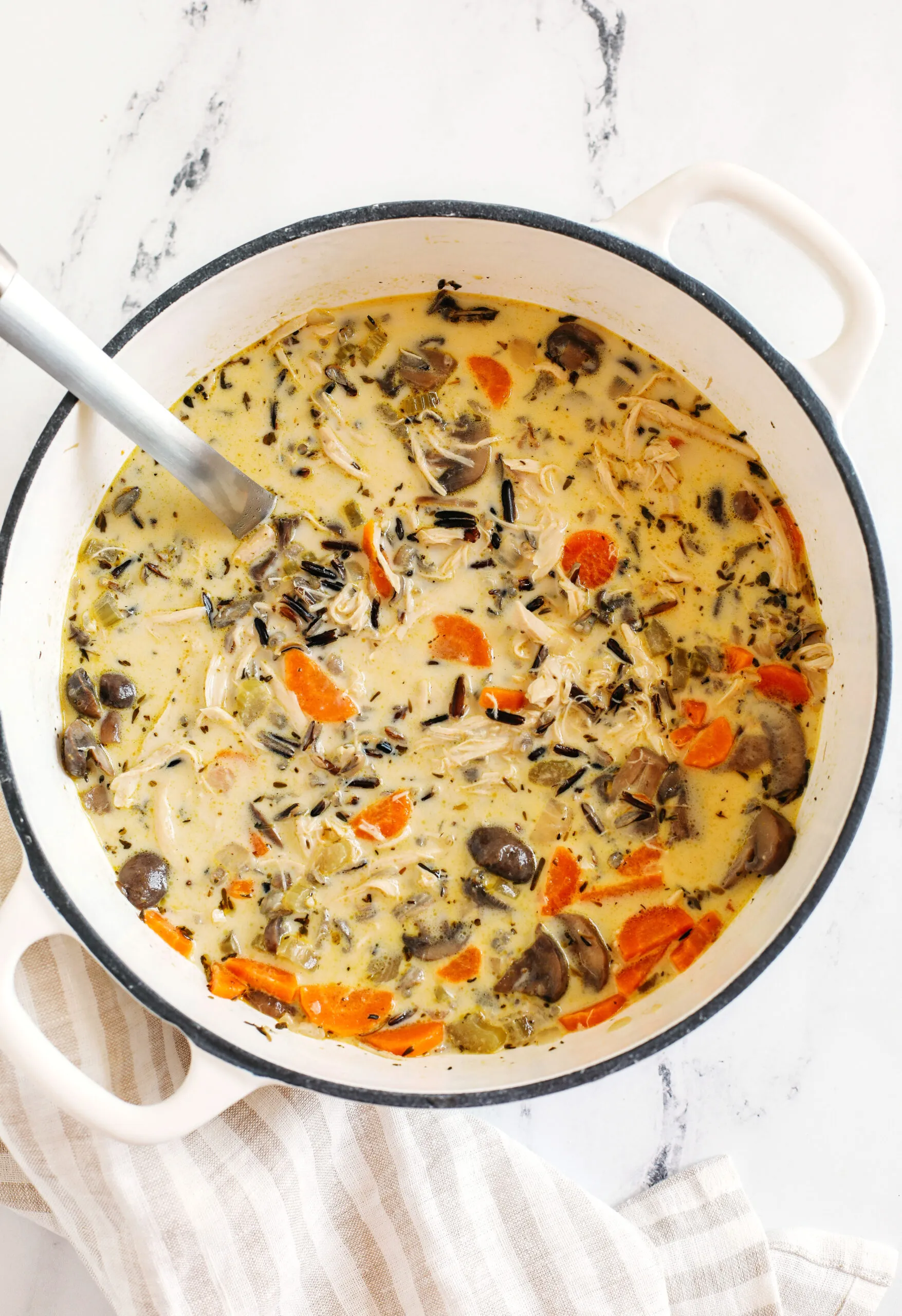Amber's Creamy Chicken and Wild Rice Soup