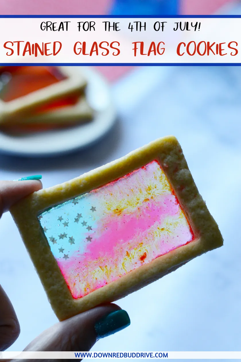 American Flag Stained Glass Cookies