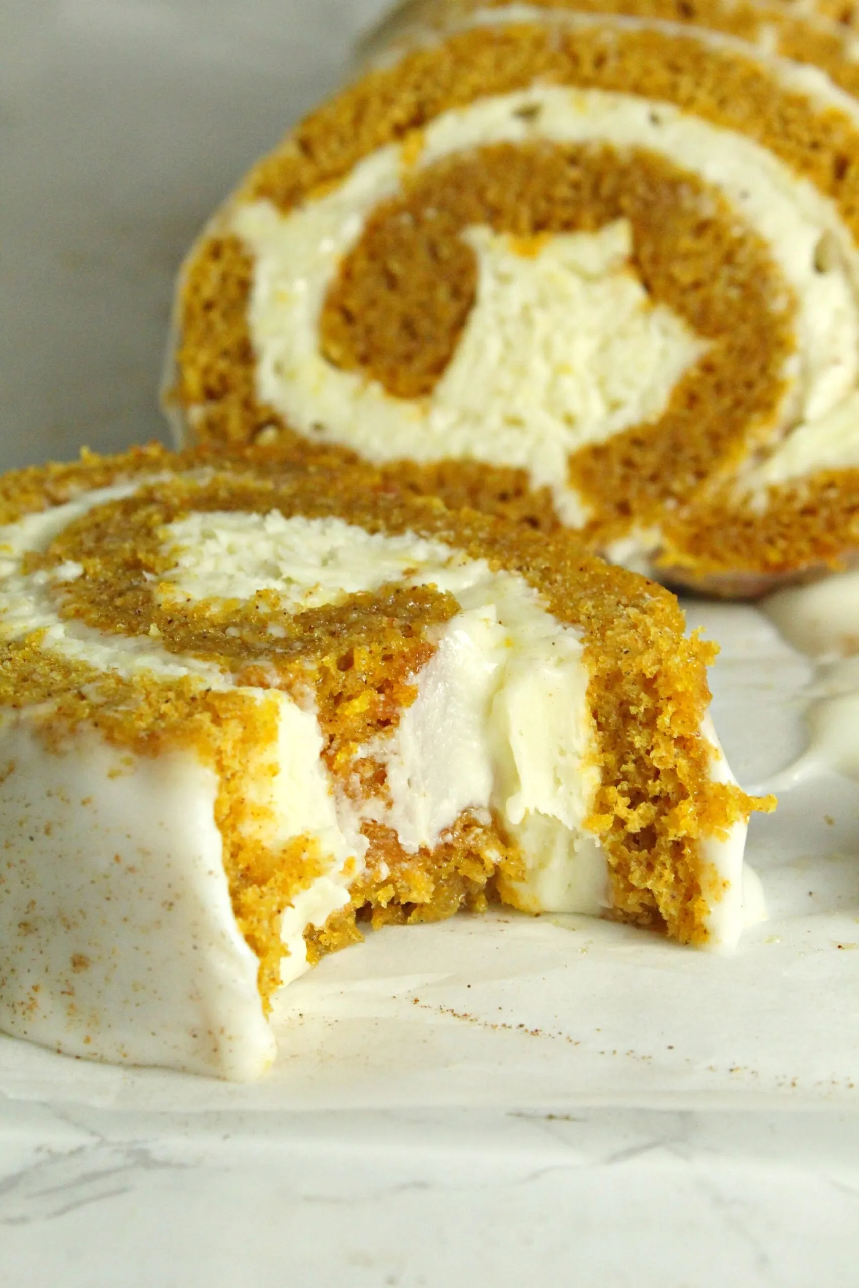 Amish Pumpkin Roll with Cream Cheese Filling