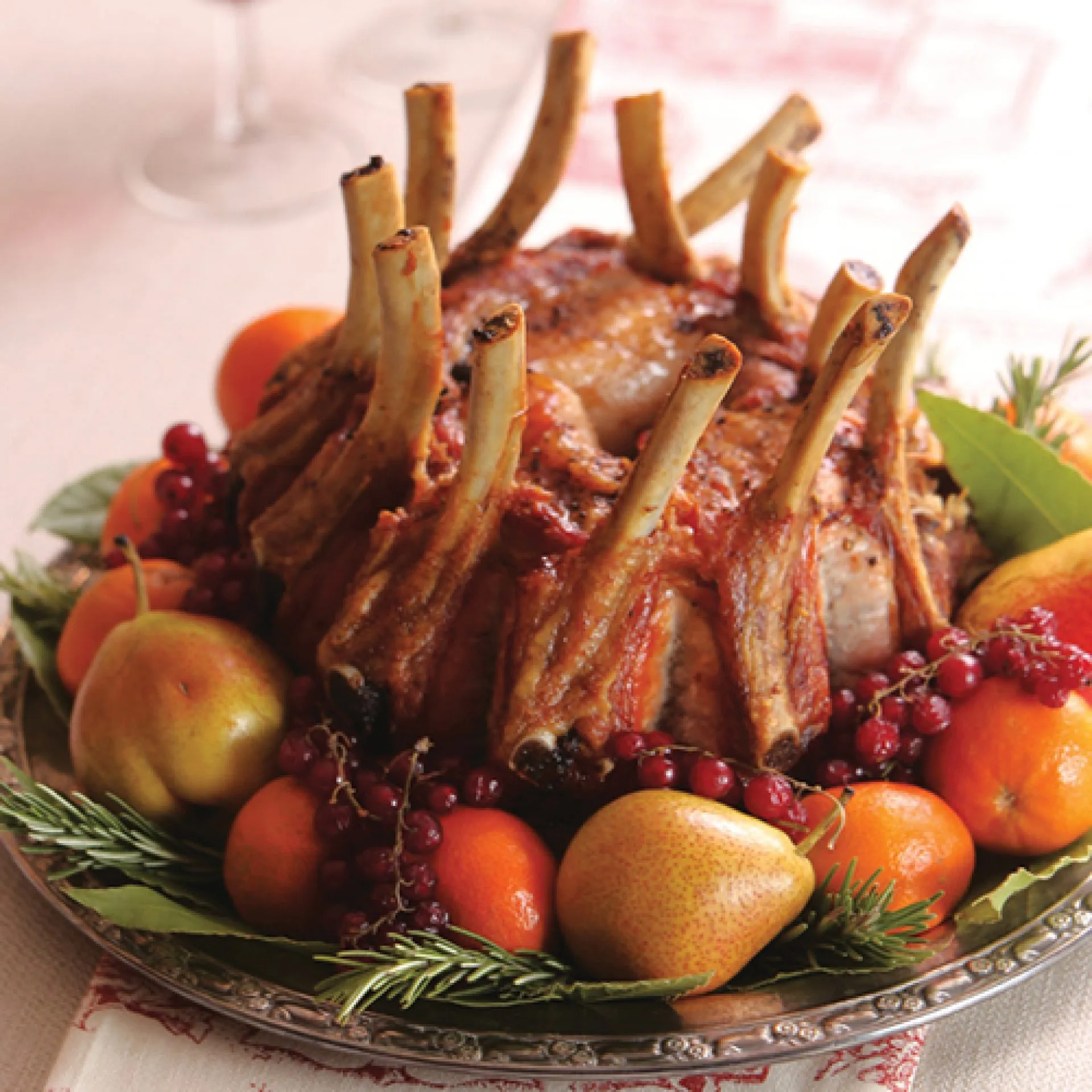Ancho Chili Scented Crown Roast of Pork