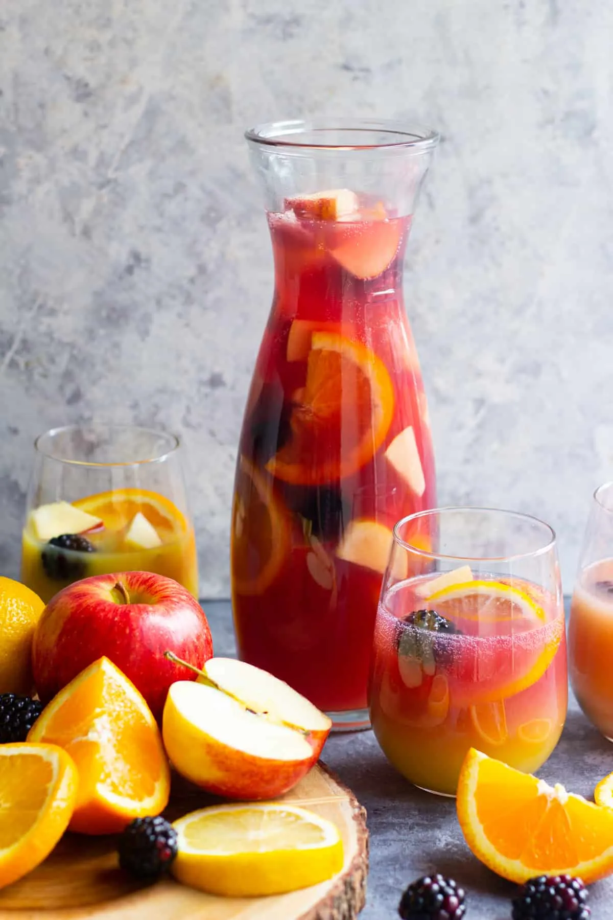 Apple Blackberry Hard Cider Sangria