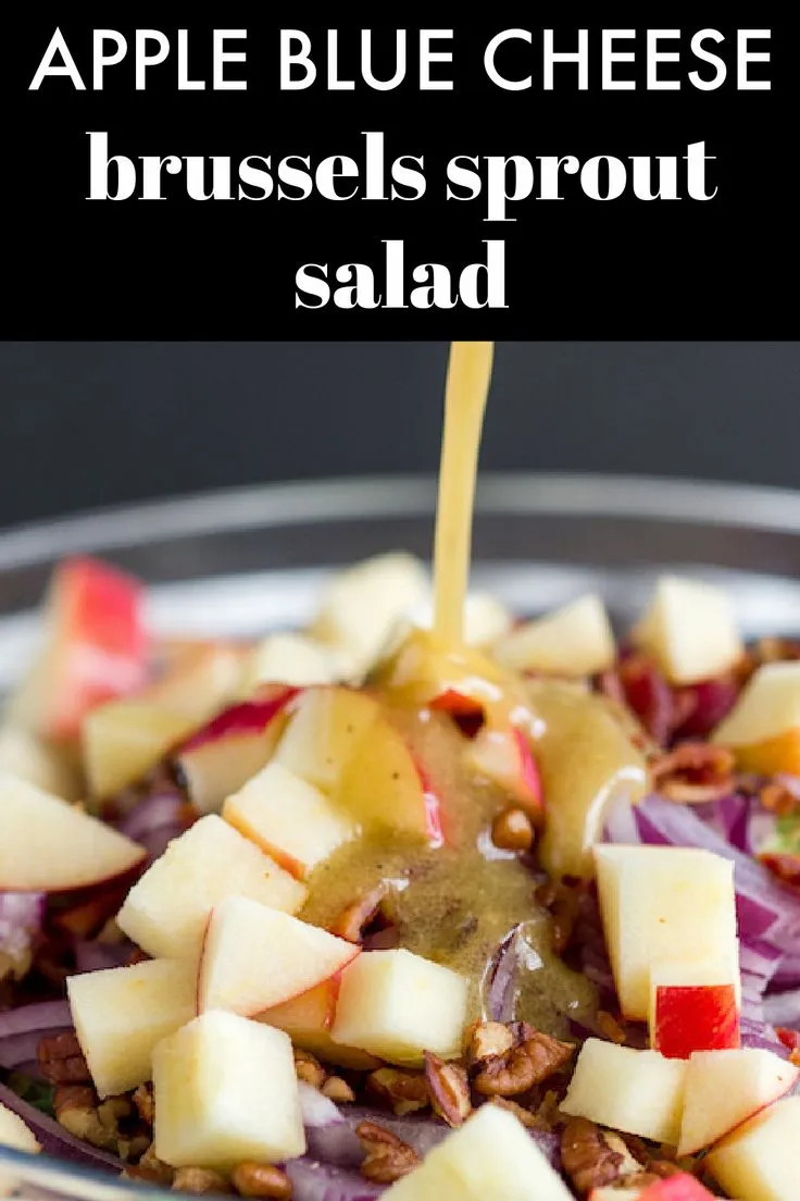 Apple Blue Cheese Brussels Sprout Salad