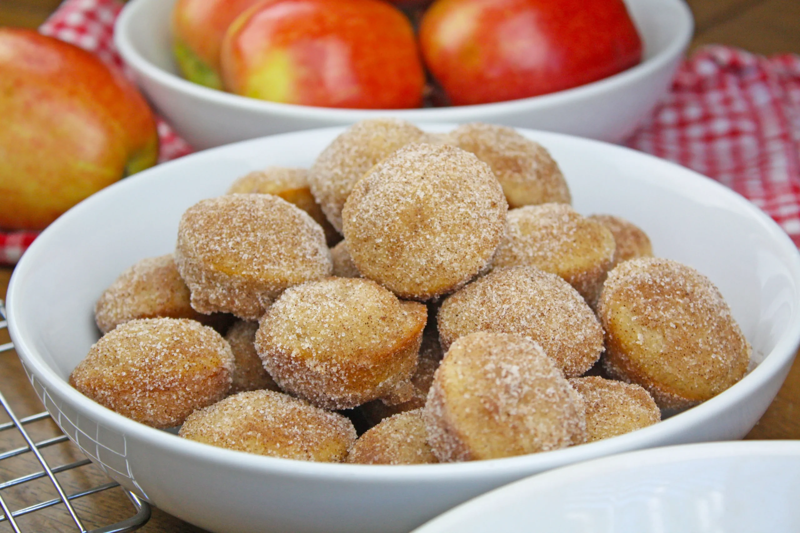 Apple Butter Baked Doughnut Holes