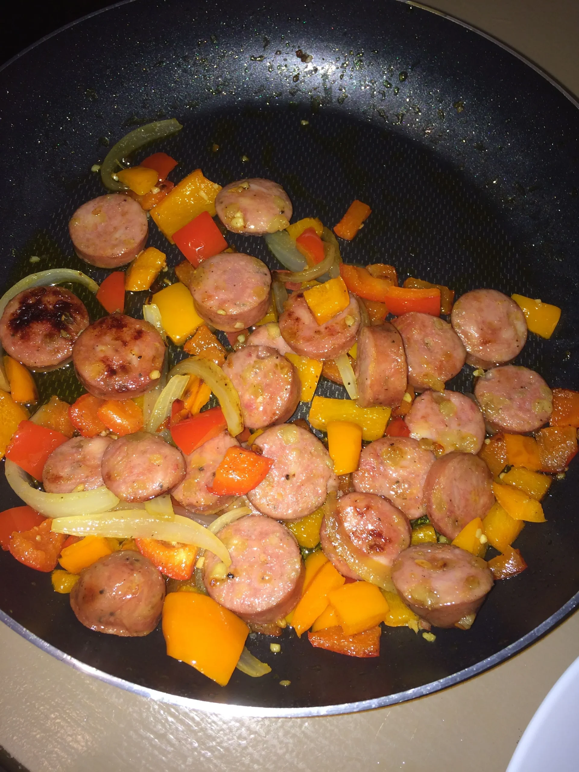 Apple Chicken Sausage Stir Fry