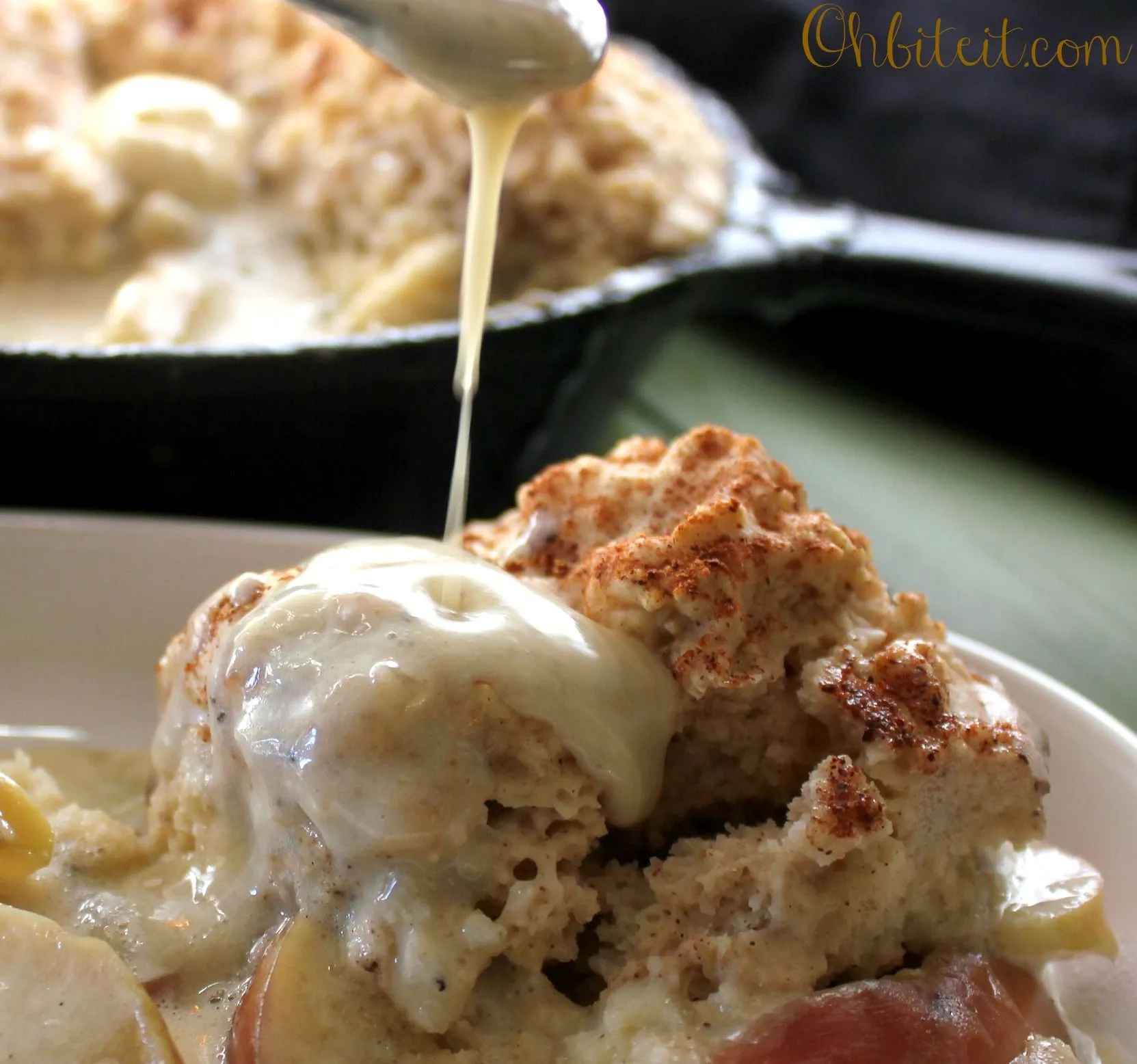 Apple Cobbler with Pumpkin Biscuits