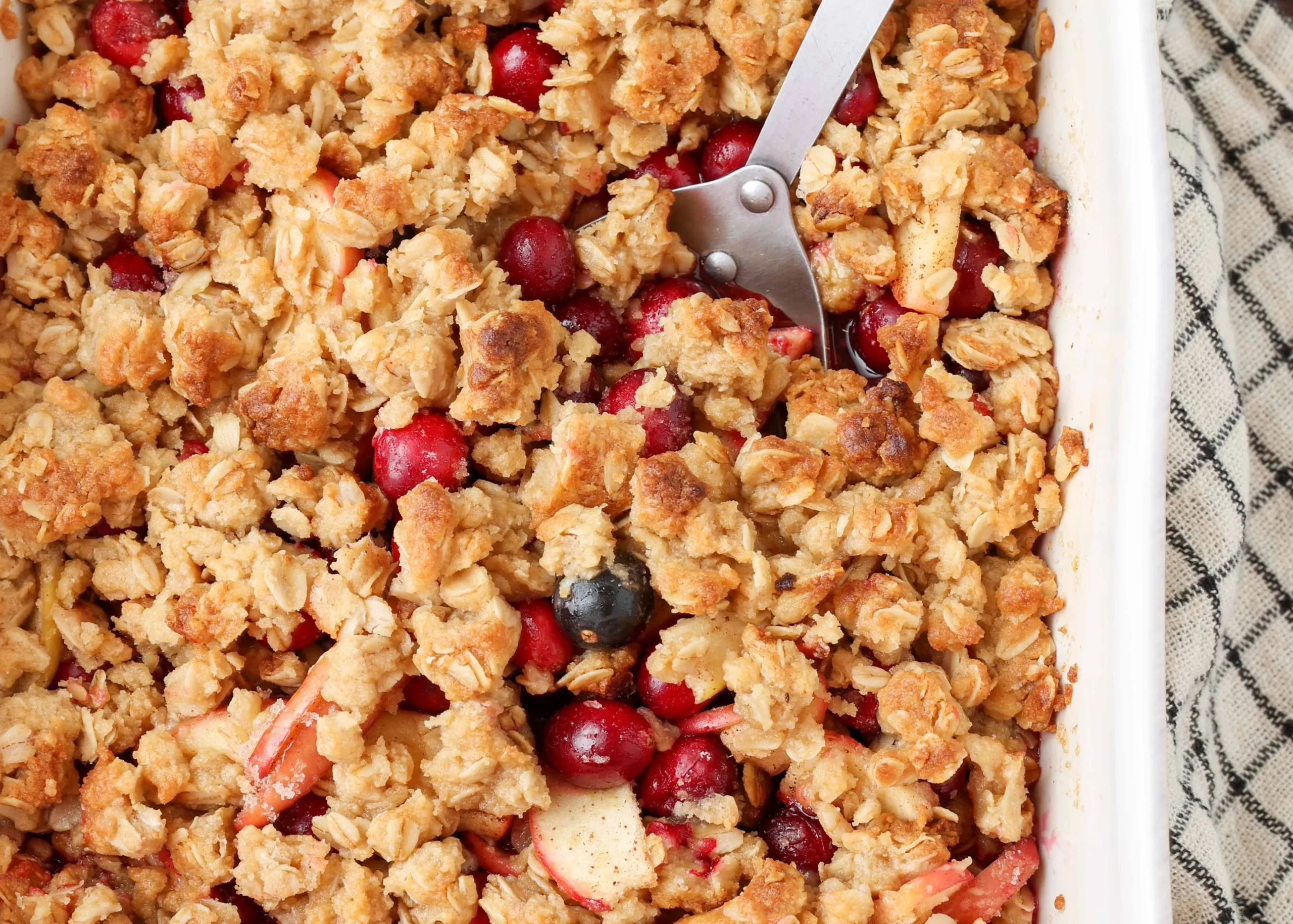 Apple Crisp with Cranberries