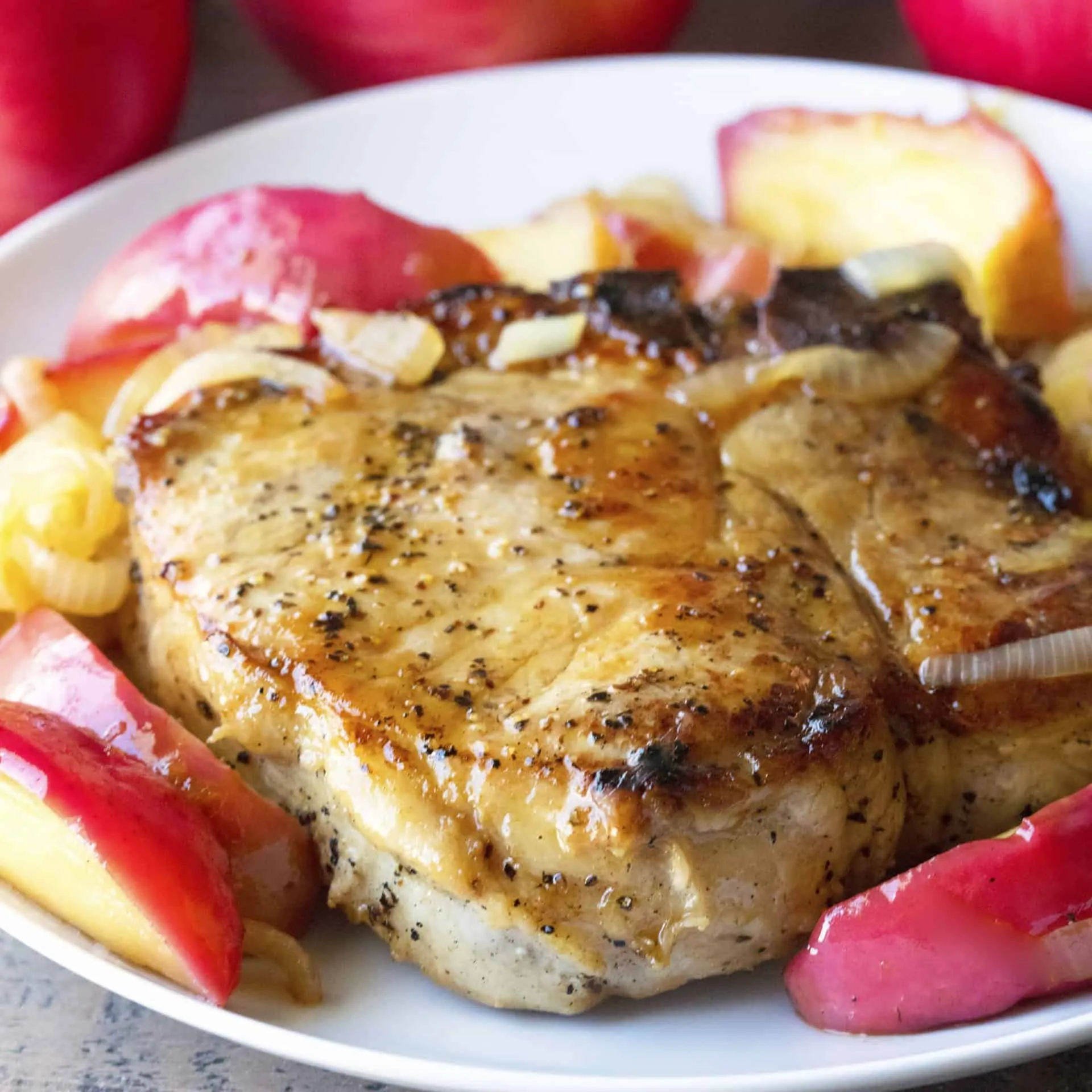 Apple Juice Pork Chops