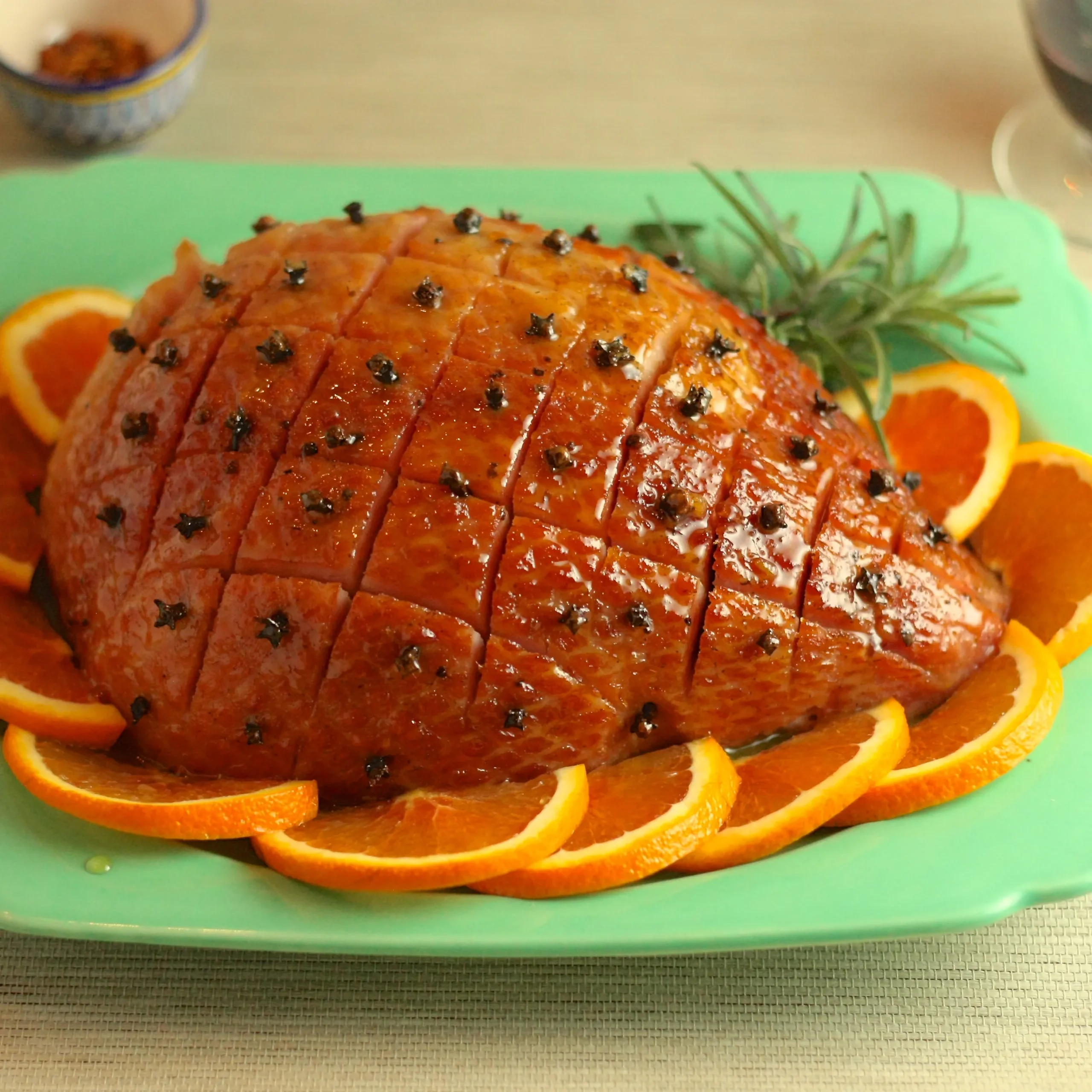 Apple Mustard Glazed Ham