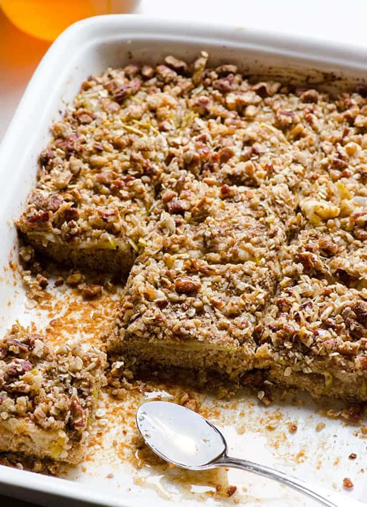 Applesauce Bars with Pecan Praline Topping