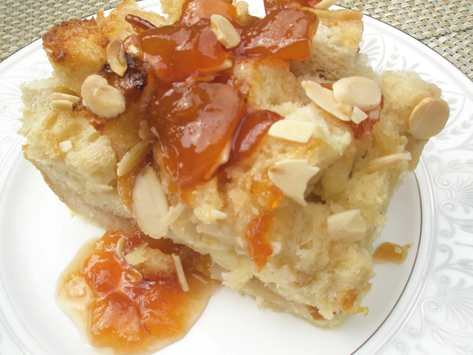 Apricot Almond Bread Pudding