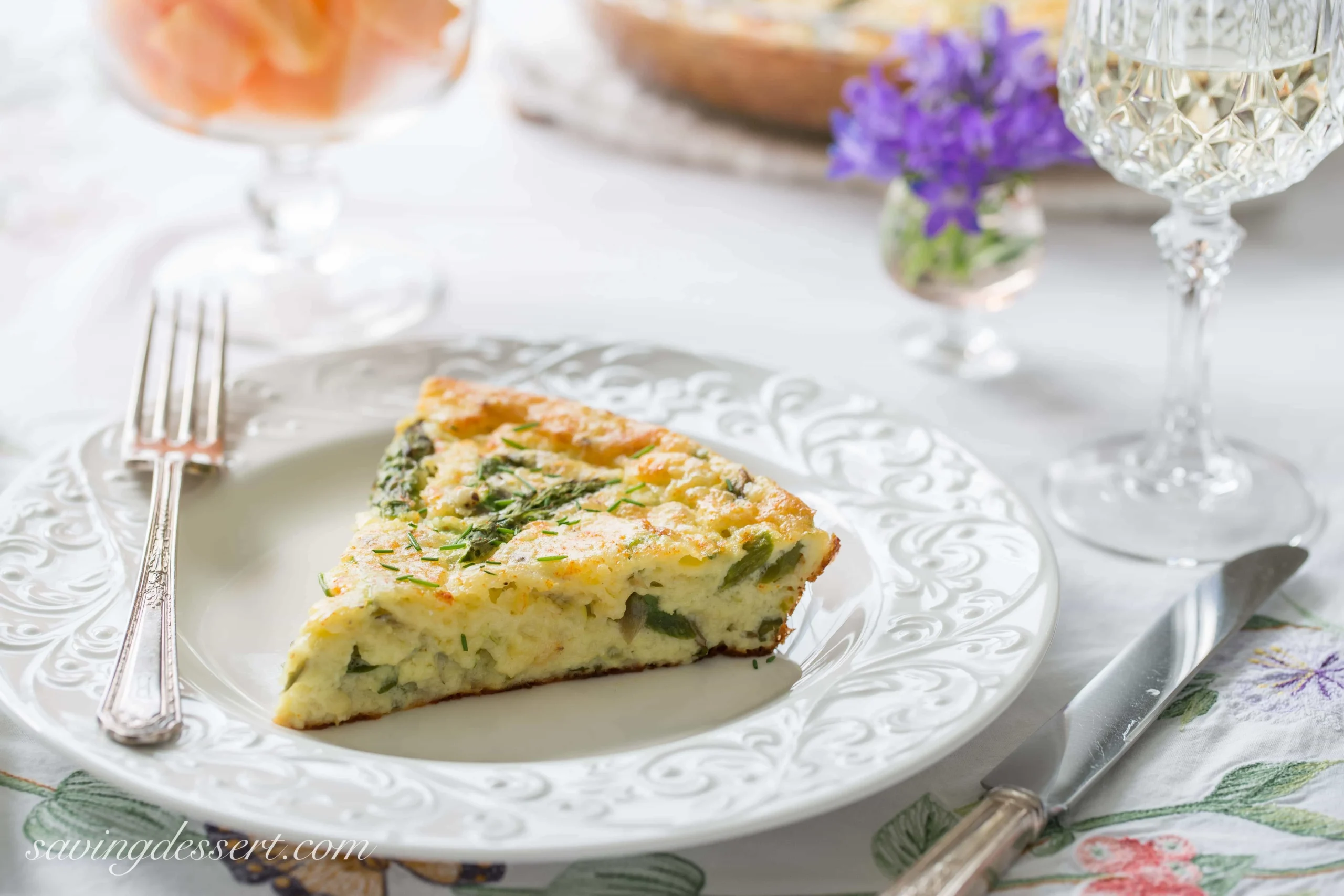 Asparagus Cheese Veggie Pie