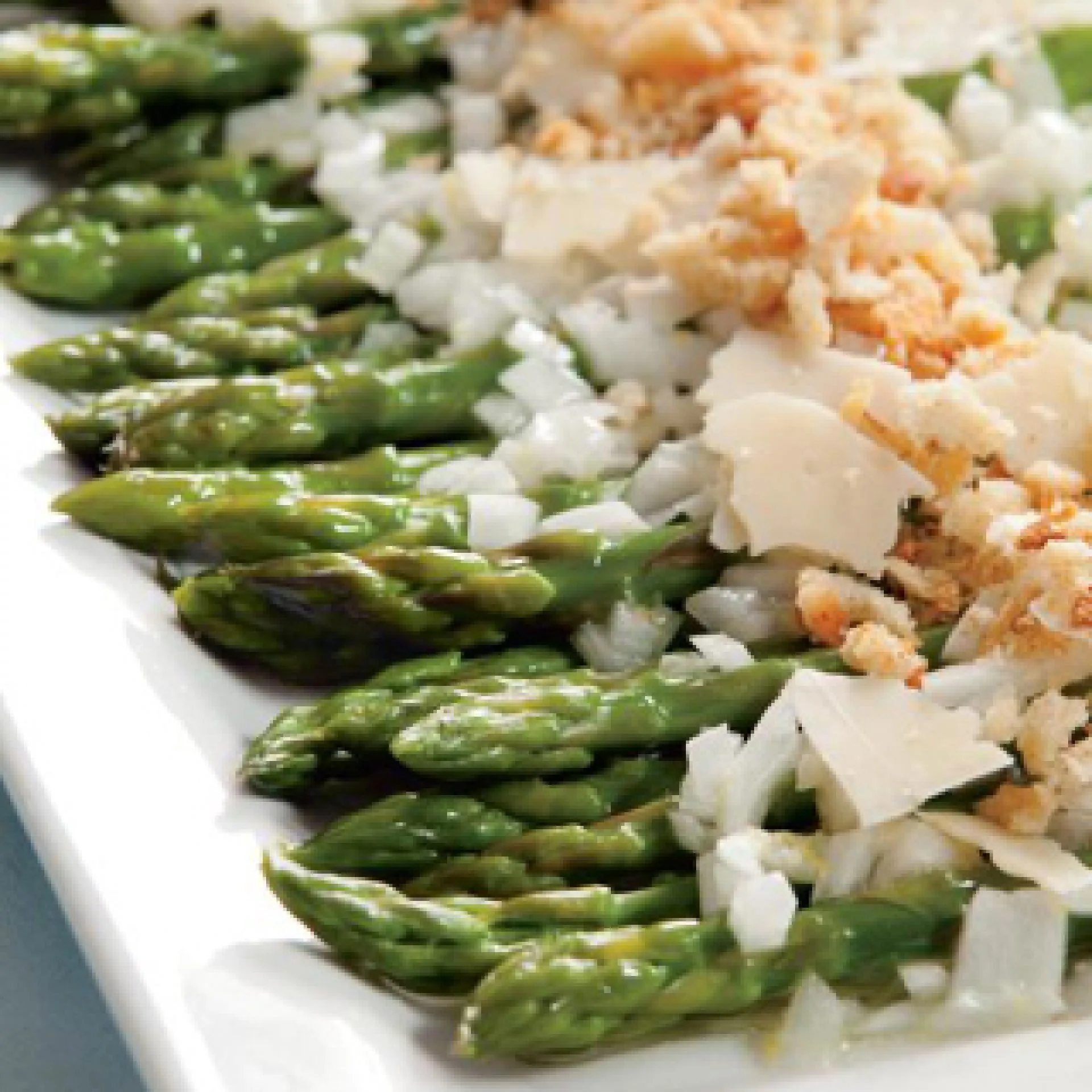 Asparagus with Lemon Parmesan Breadcrumbs