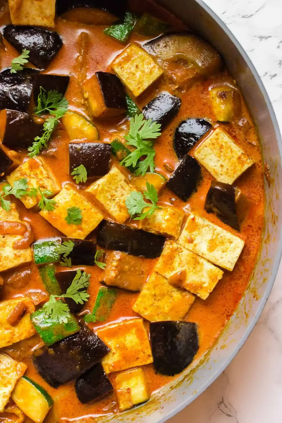 Aubergine Sweet Potato Red Thai Curry