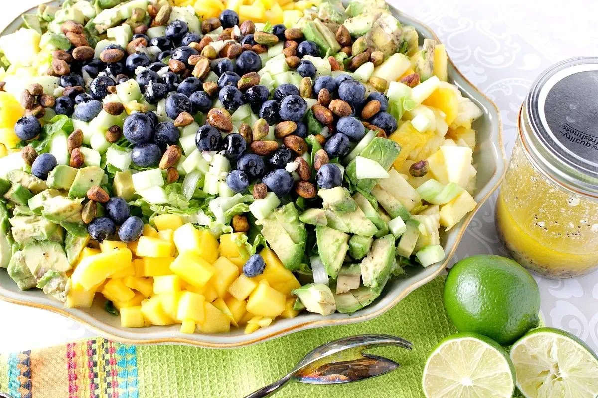 Avocado and Mango Salad with Citrus Poppy Seed Dressing