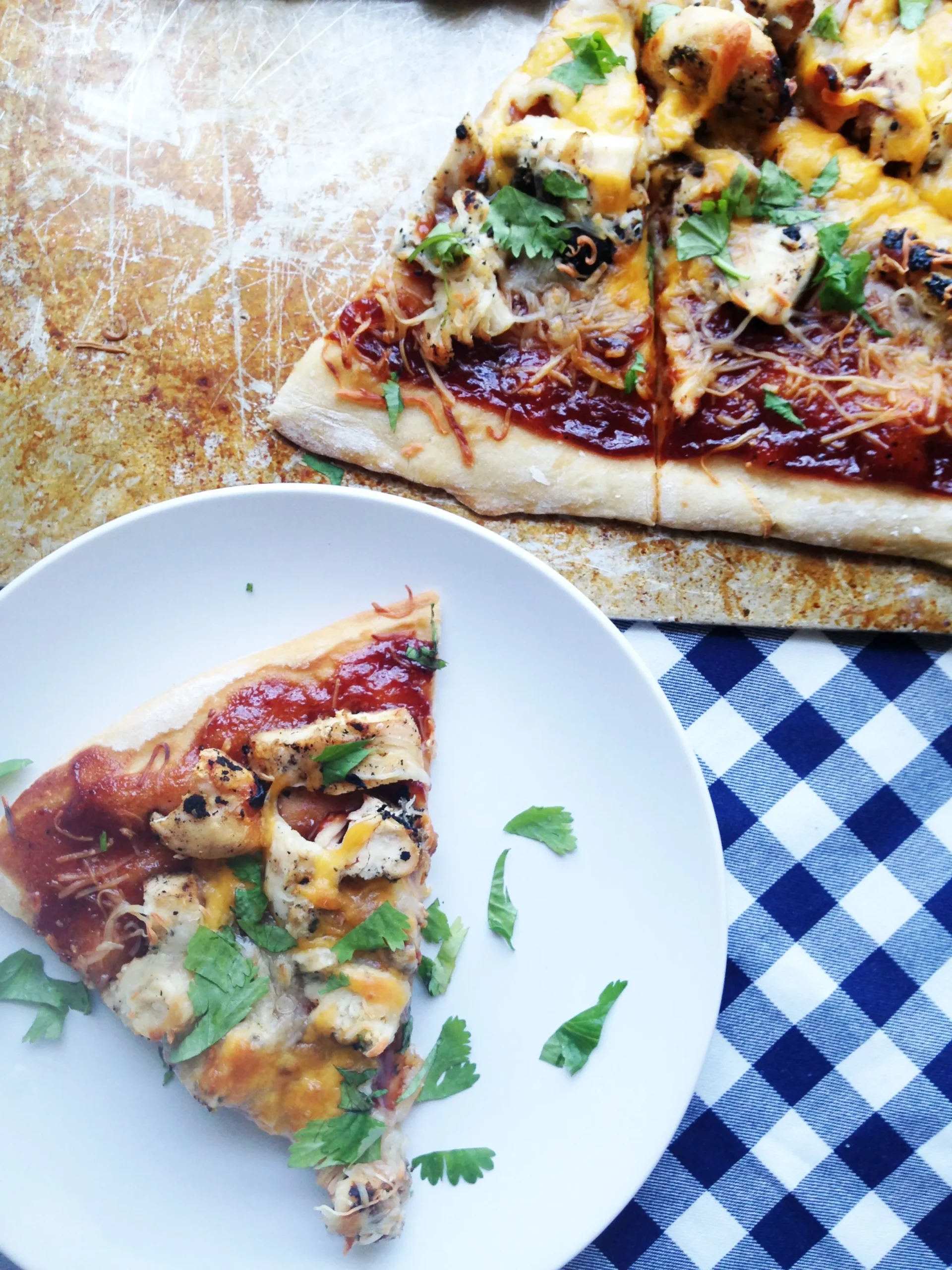 BBQ Cilantro Chicken Pizza