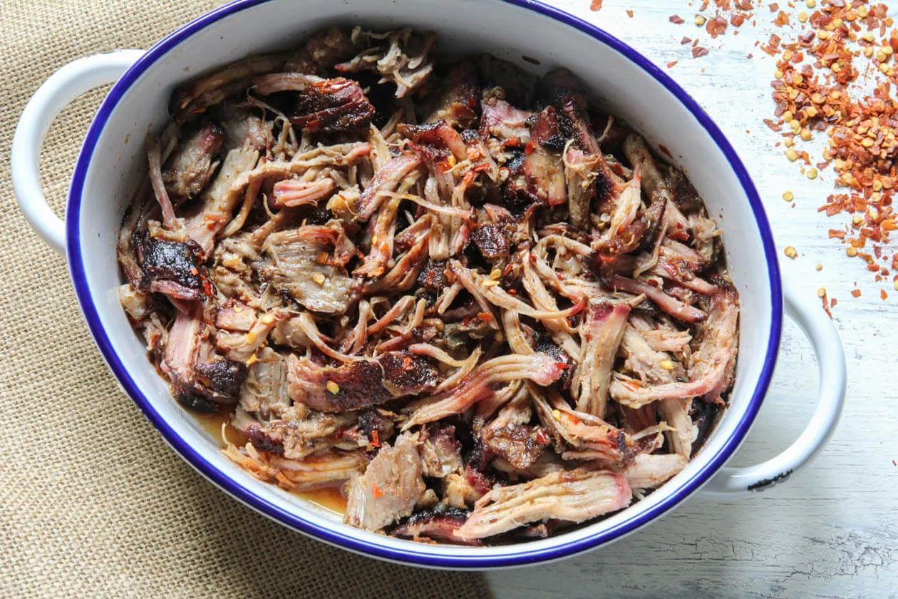 BBQ Pulled Pork with Carolina Vinegar Mop Sauce