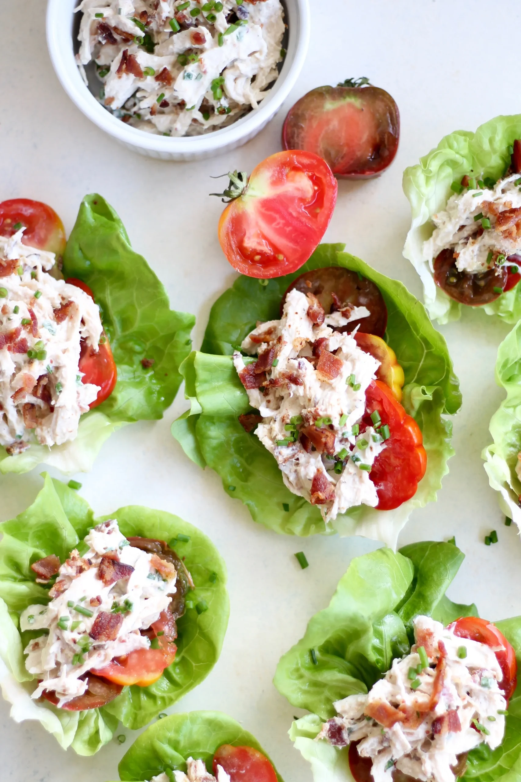 BLT Chicken Salad Wraps