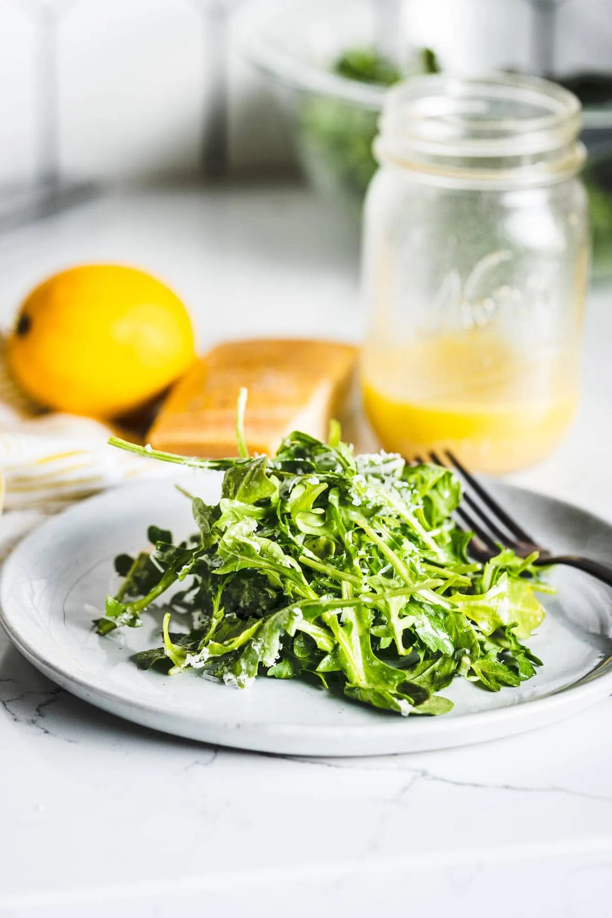 Baby Arugula Salad with Lemon Vinaigrette