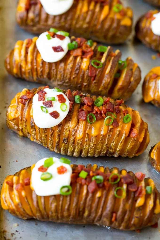Bacon Basil Hasselback Dutch Yellow Potatoes