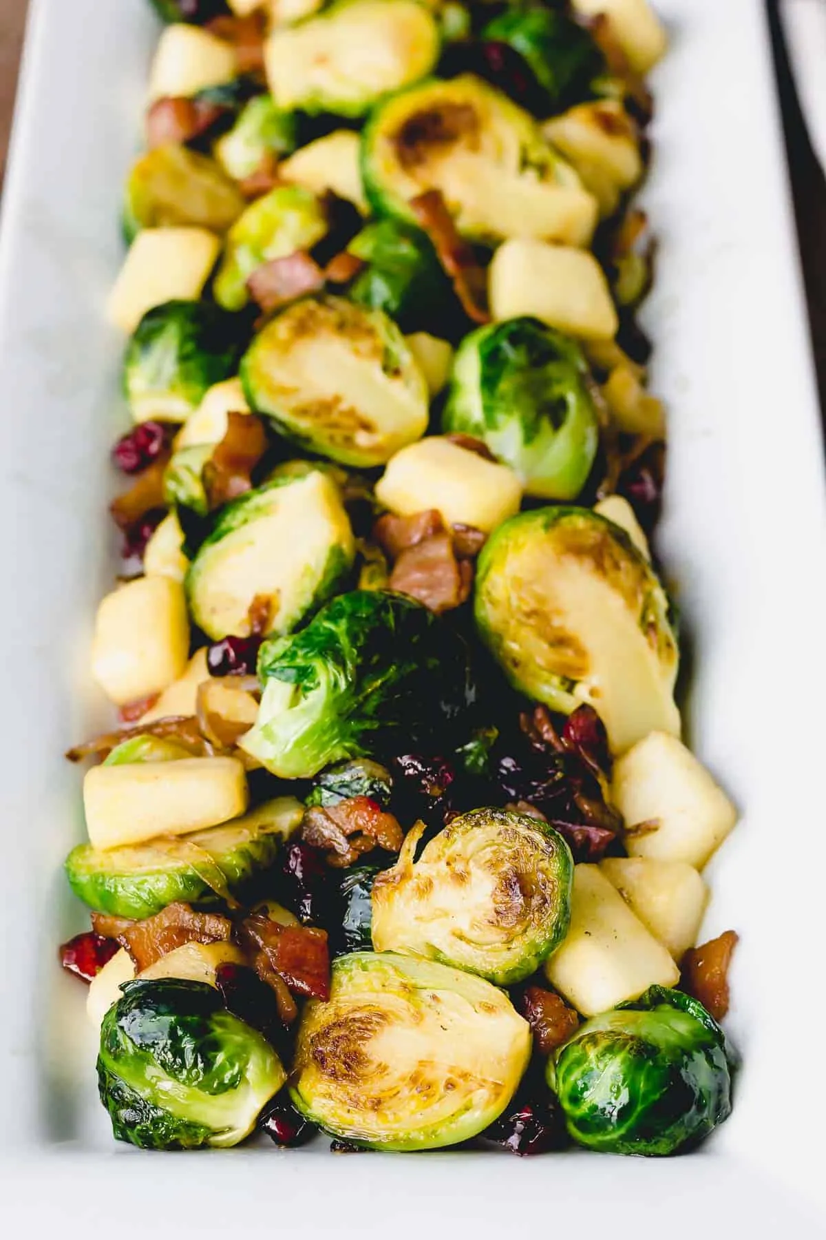 Bacon Cranberry Brussels Sprouts Apples Walnuts