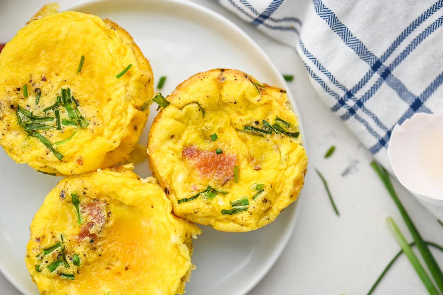 Bacon Egg Breakfast Bites with Chives (Paleo)