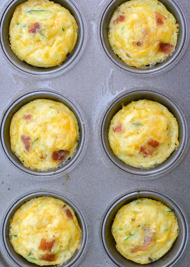 Bacon, Egg, and Zucchini Bites (Keto, Low Carb)