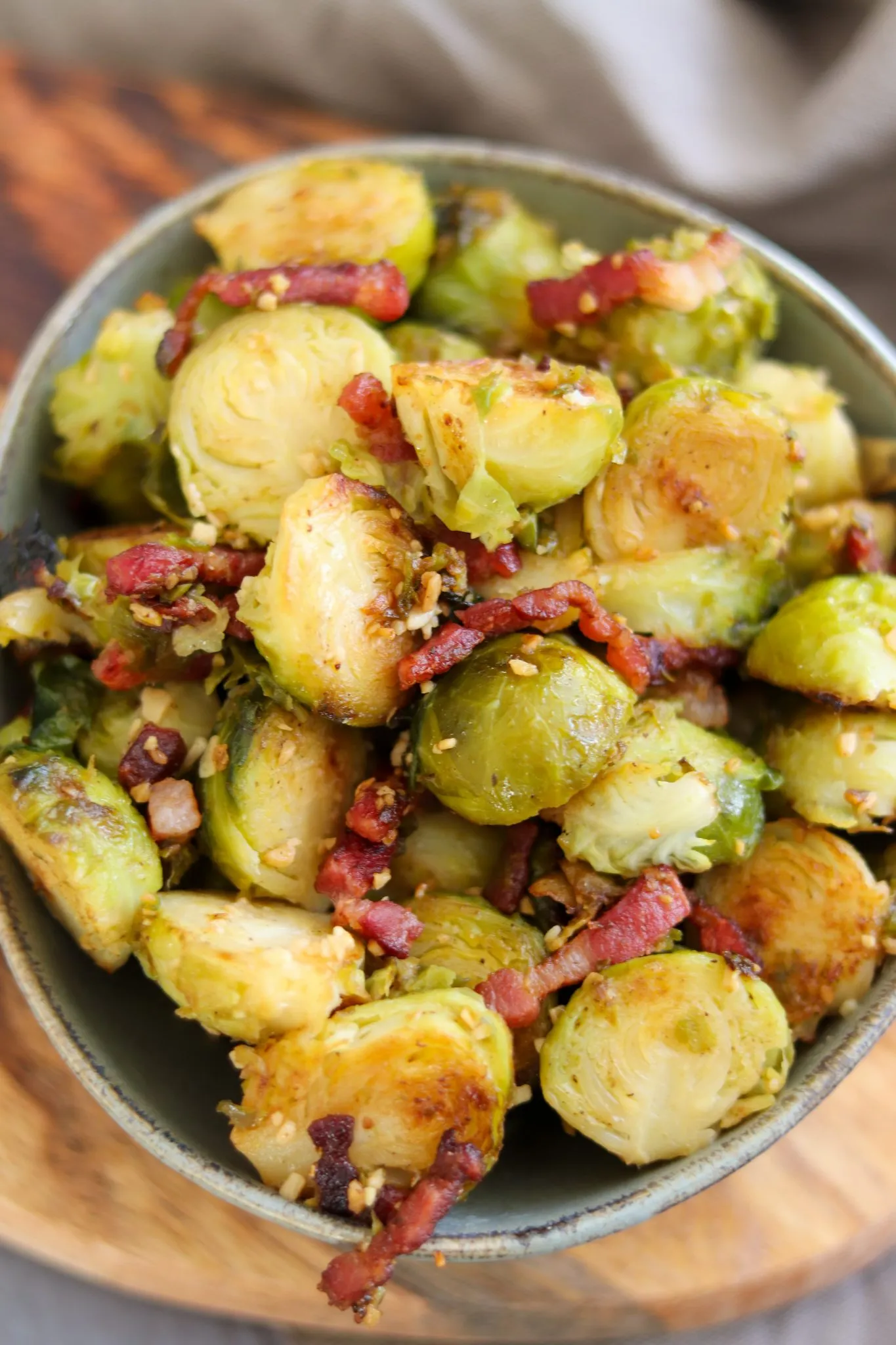 Bacon Garlic Brussels Sprouts