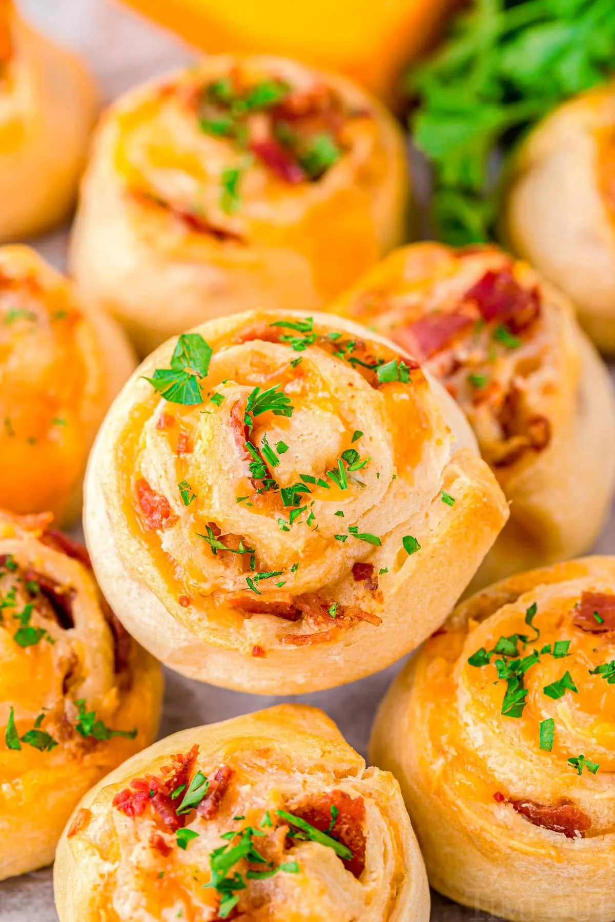 Bacon Gruyere Pizza Pinwheels