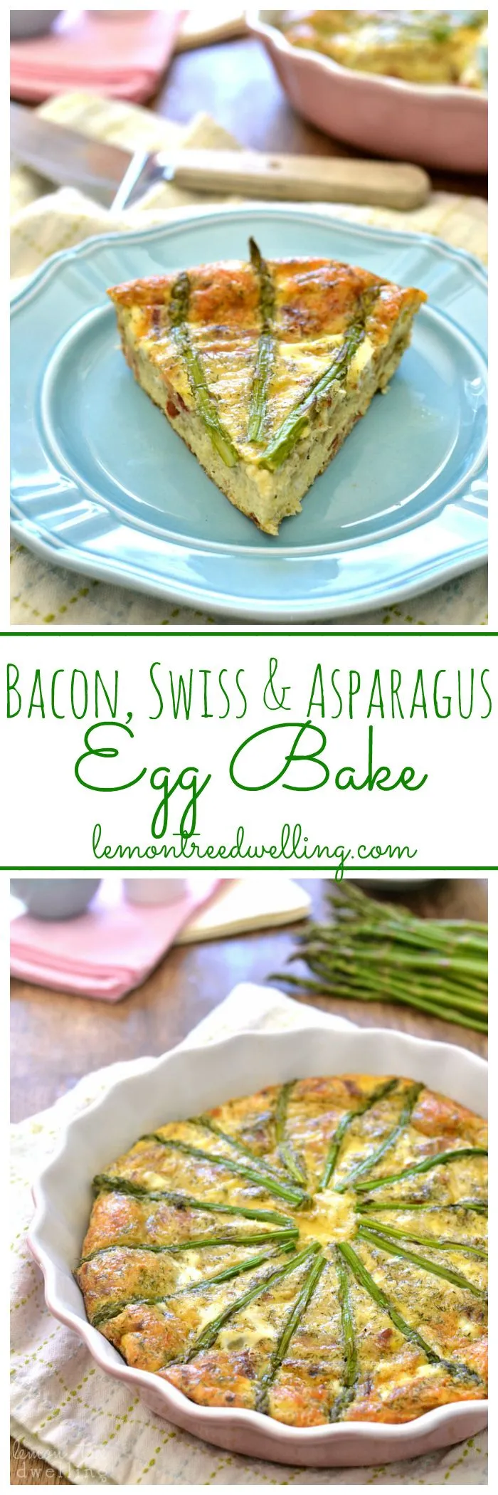 Bacon Swiss Asparagus Egg Bake