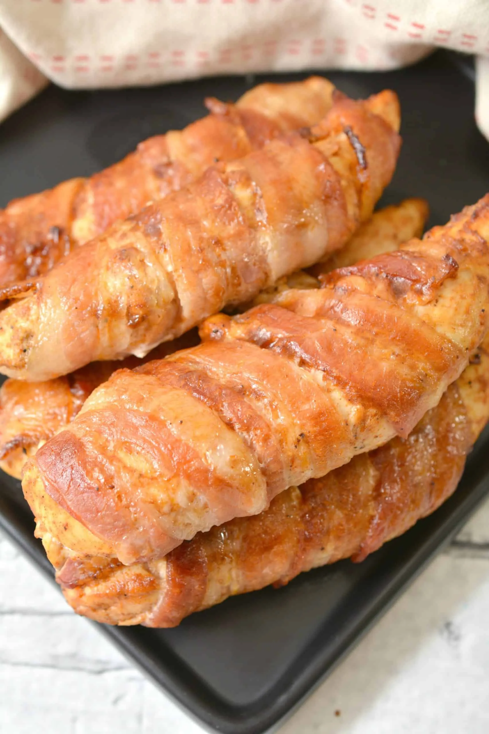 Bacon Wrapped Barbecue Chicken Tenders