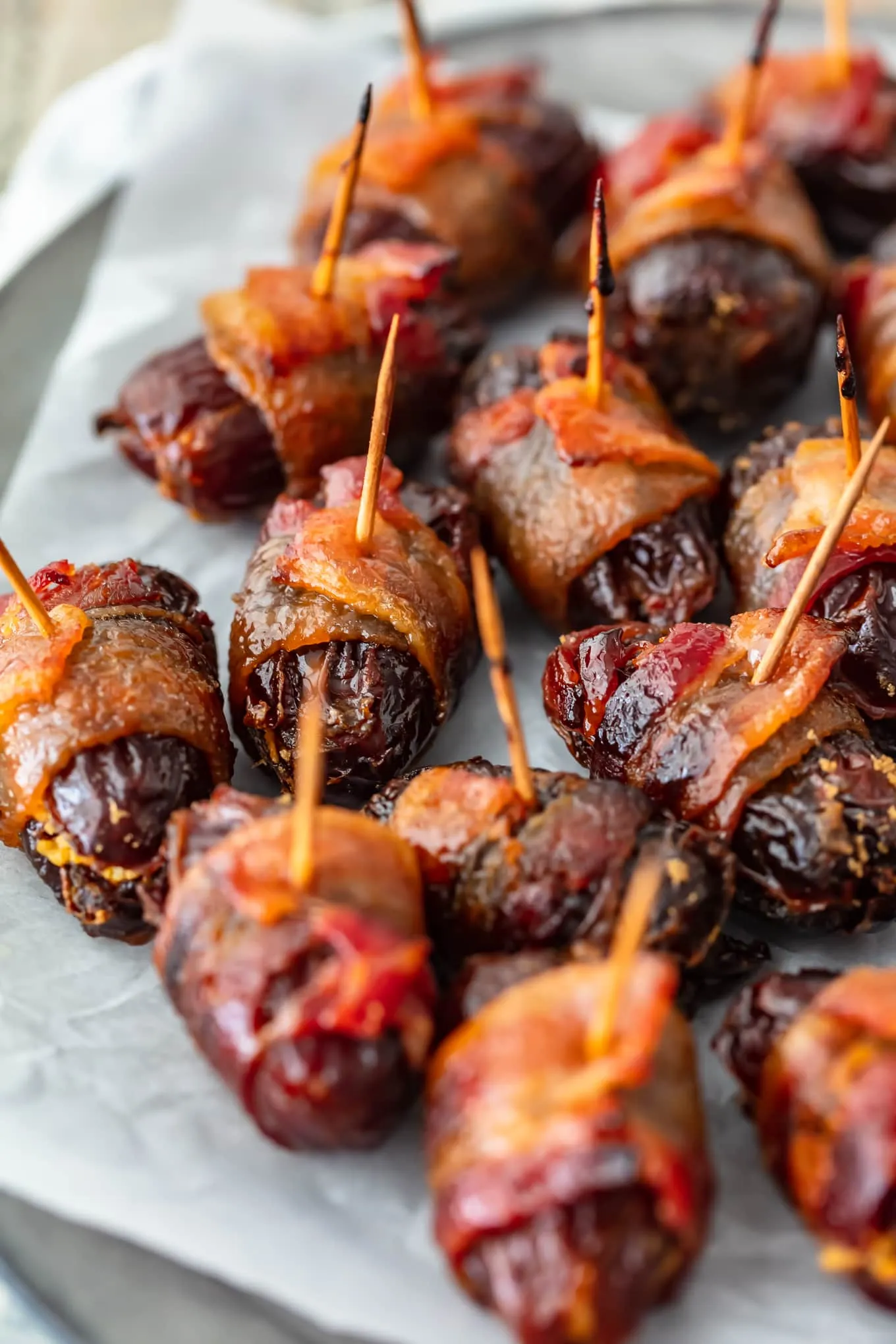 Bacon Wrapped Goat Cheese Stuffed Dates