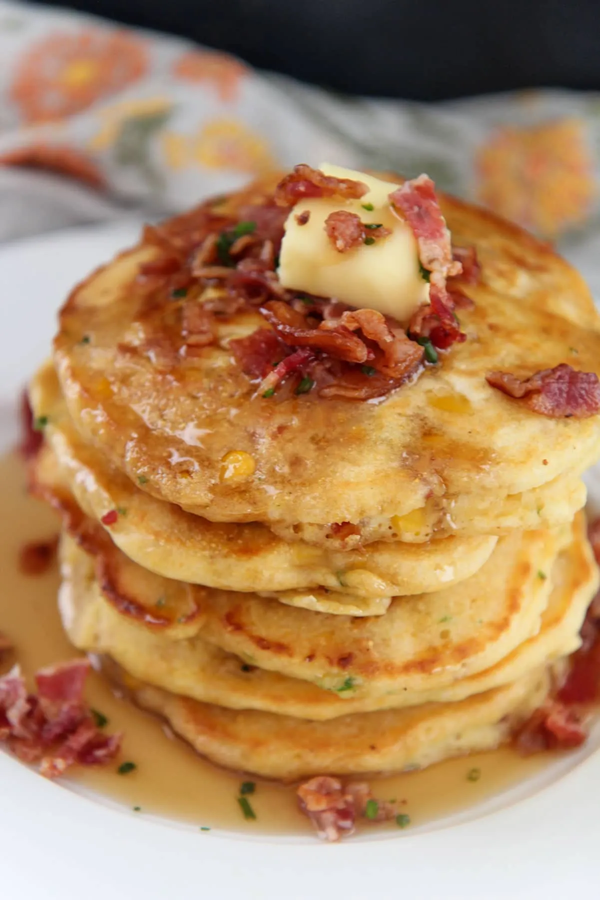 Bacon and Corn Pancakes
