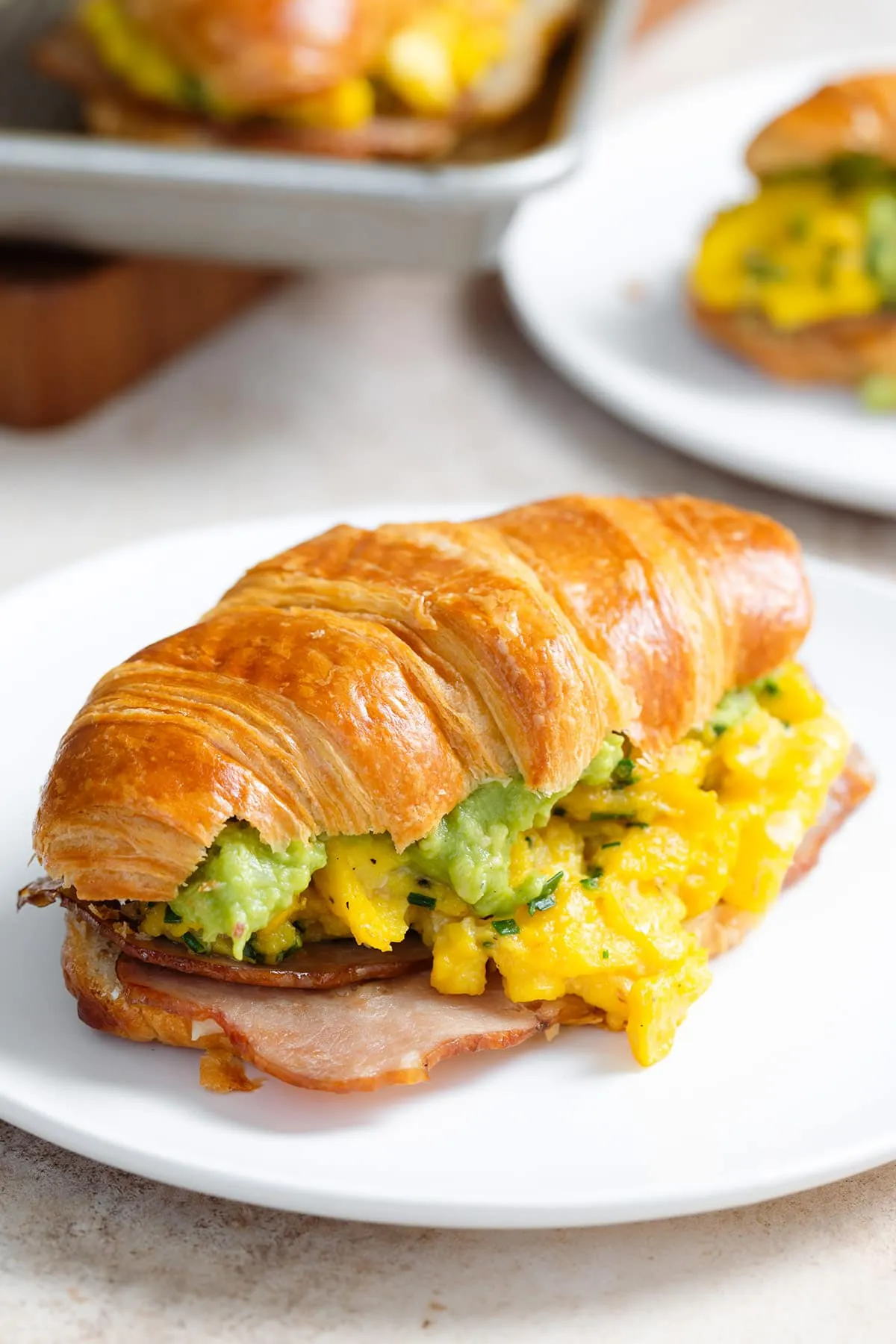 Bacon and Eggs Crescent Sandwich