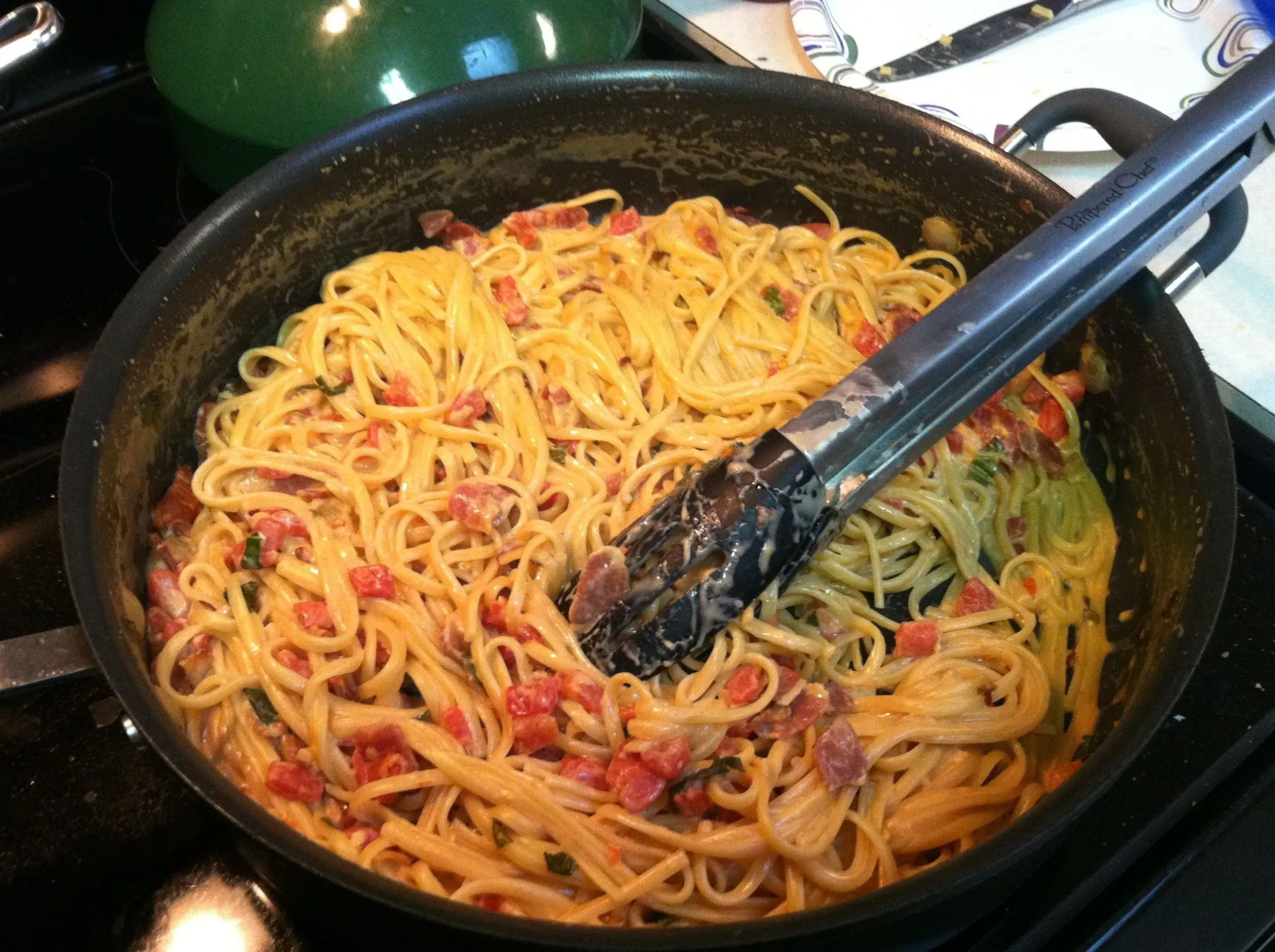 Bacon and Linguini Toss