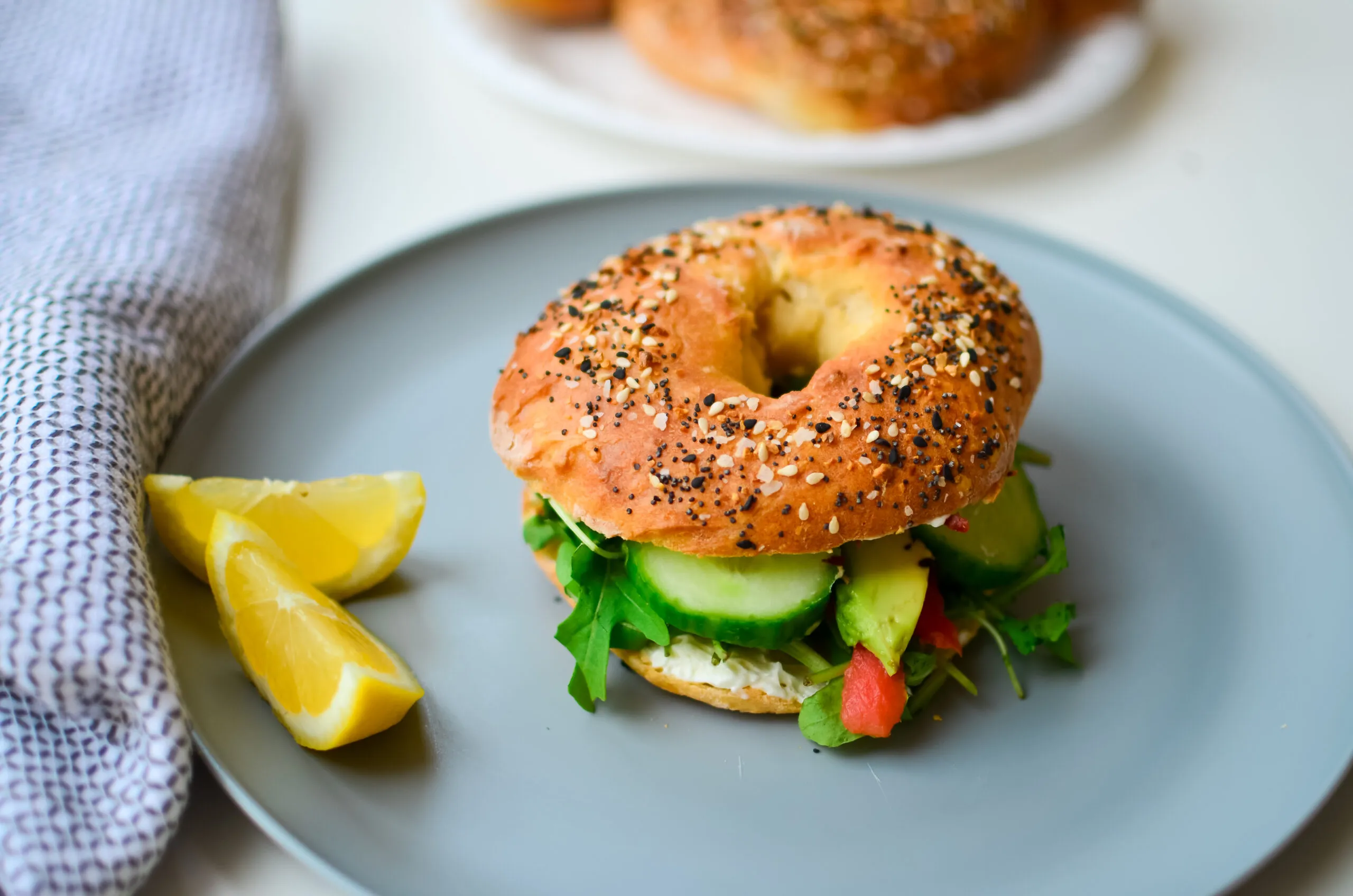 Bagel Lox and Avocado