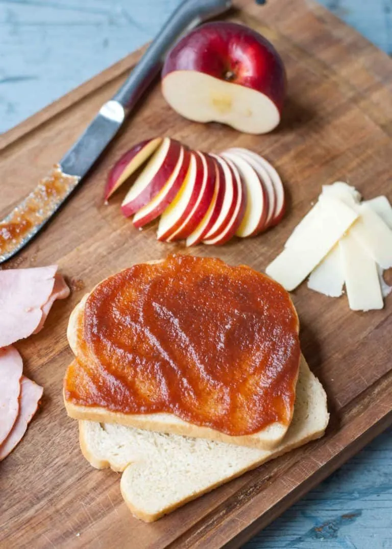 Baked Apple Butter Ham and Cheese Sandwiches