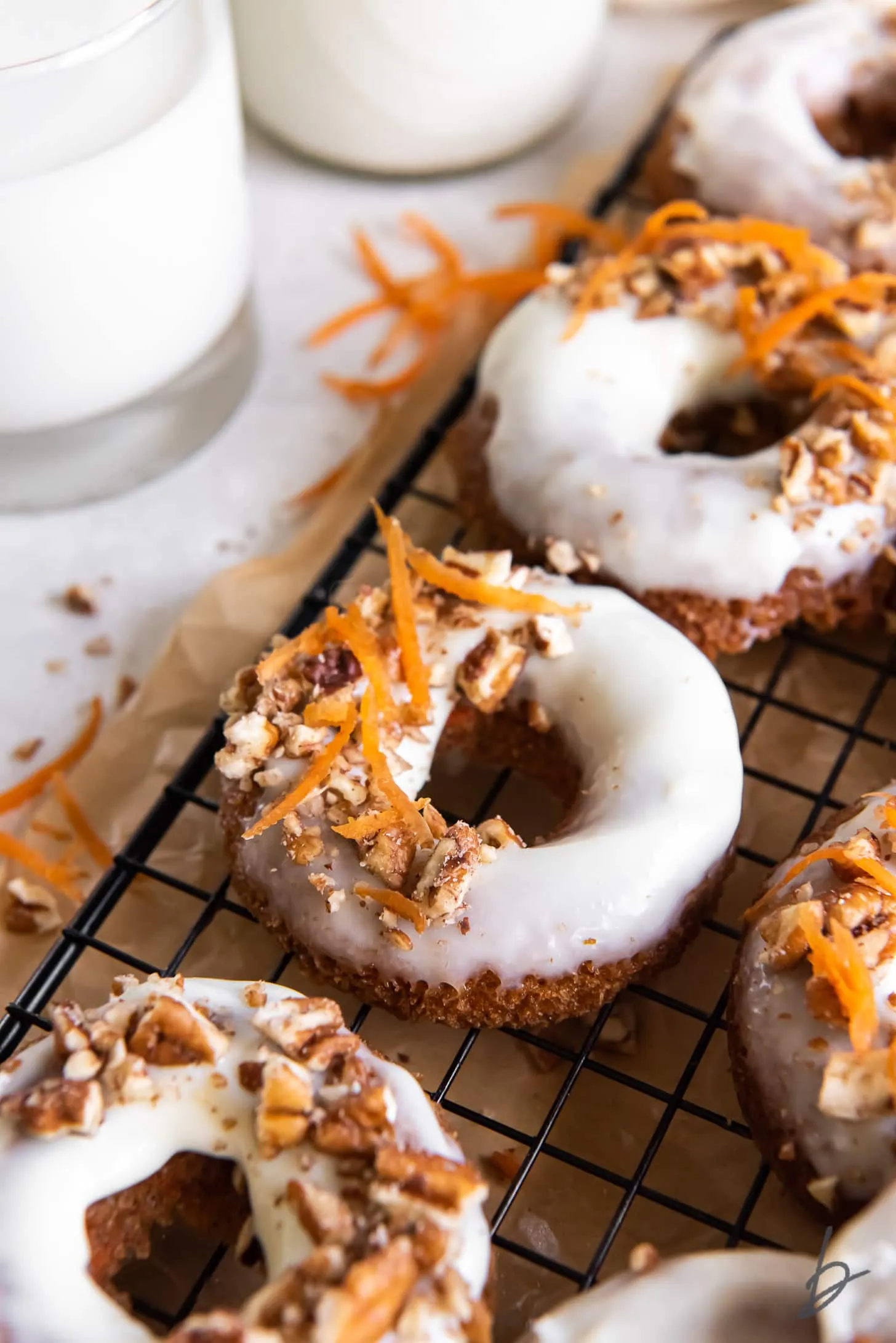 Baked Carrot Cake Donuts