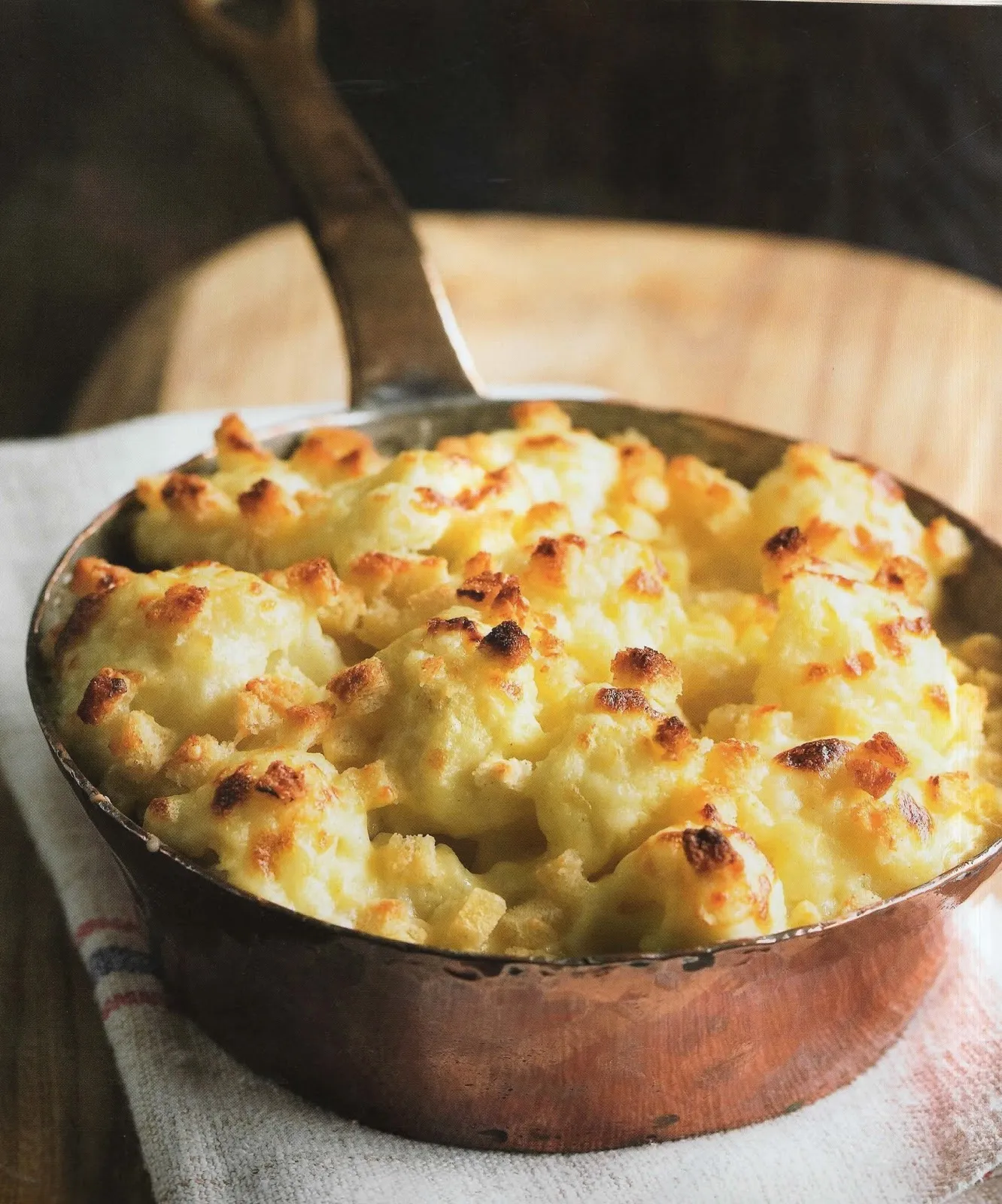 Baked Cauliflower Gratin with Pepper Jack Cheese
