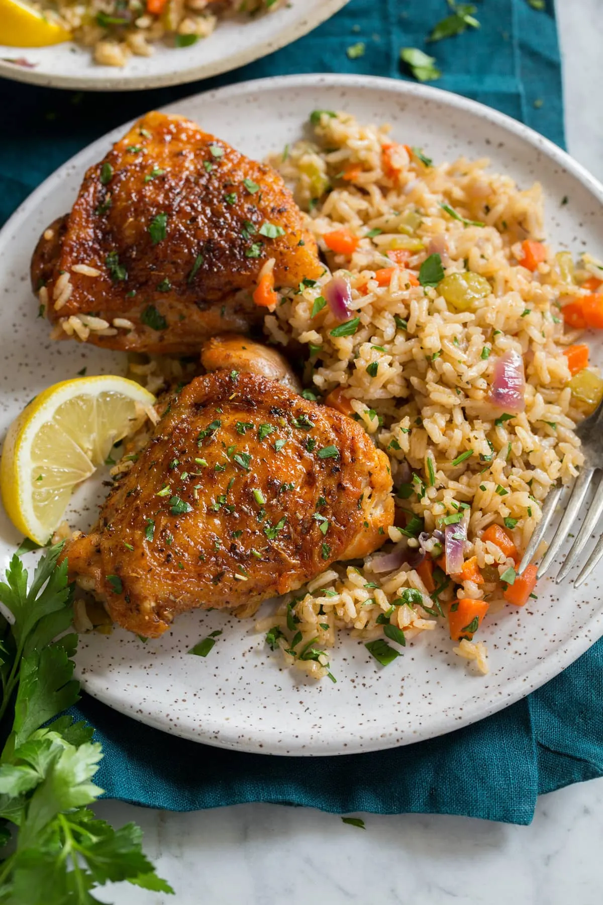 Baked Chicken Rice and Veggies