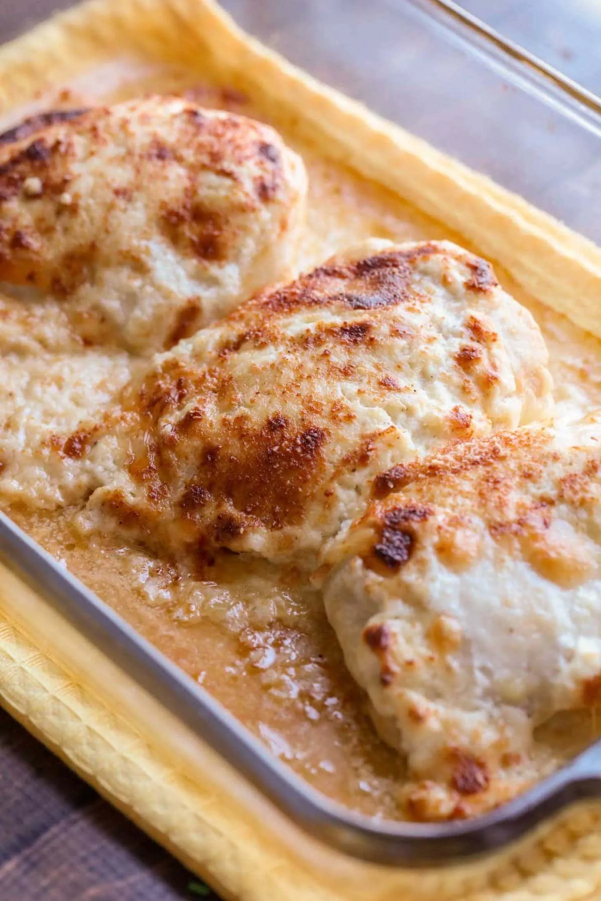 Baked Creamy Swiss Chicken