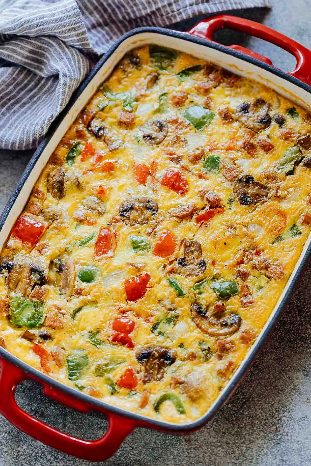 Baked Denver Omelet Low Carb